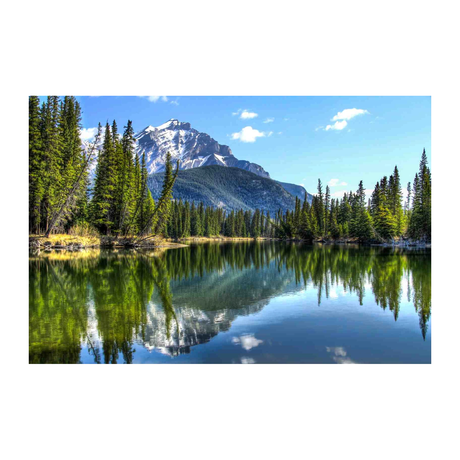 Tranquil Mountain Lake Serenity Wall Art