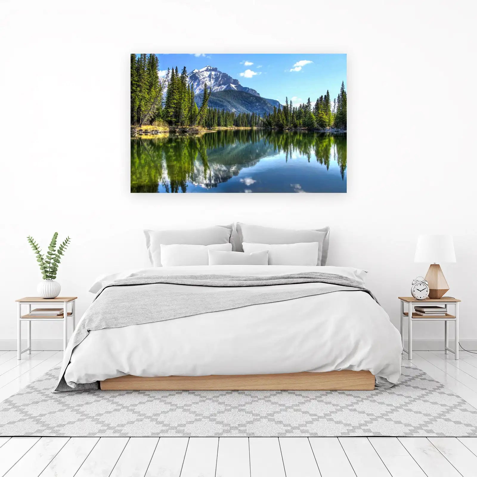 Tranquil Mountain Lake Serenity Wall Art