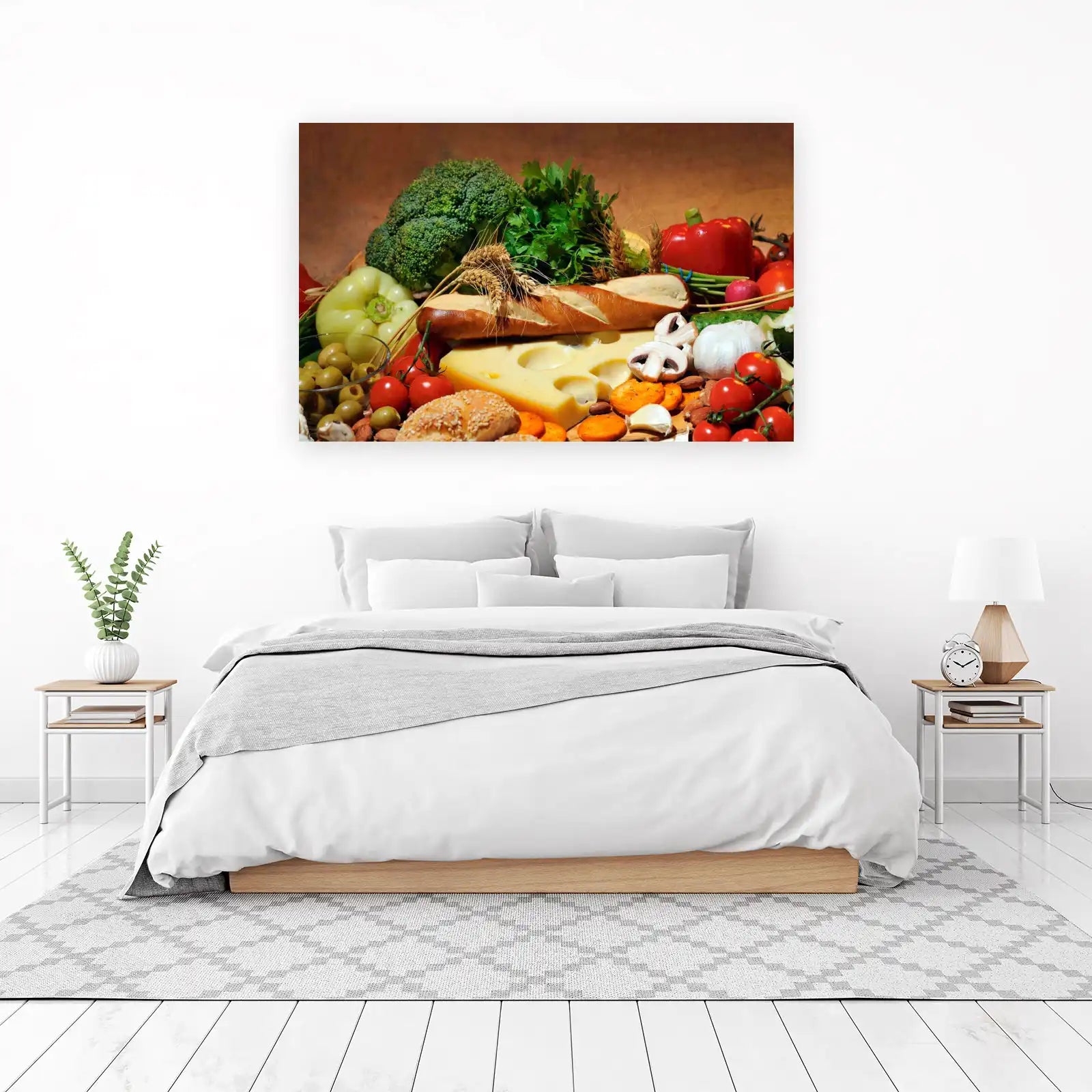 Fresh Produce & Gourmet Bread Wall Art