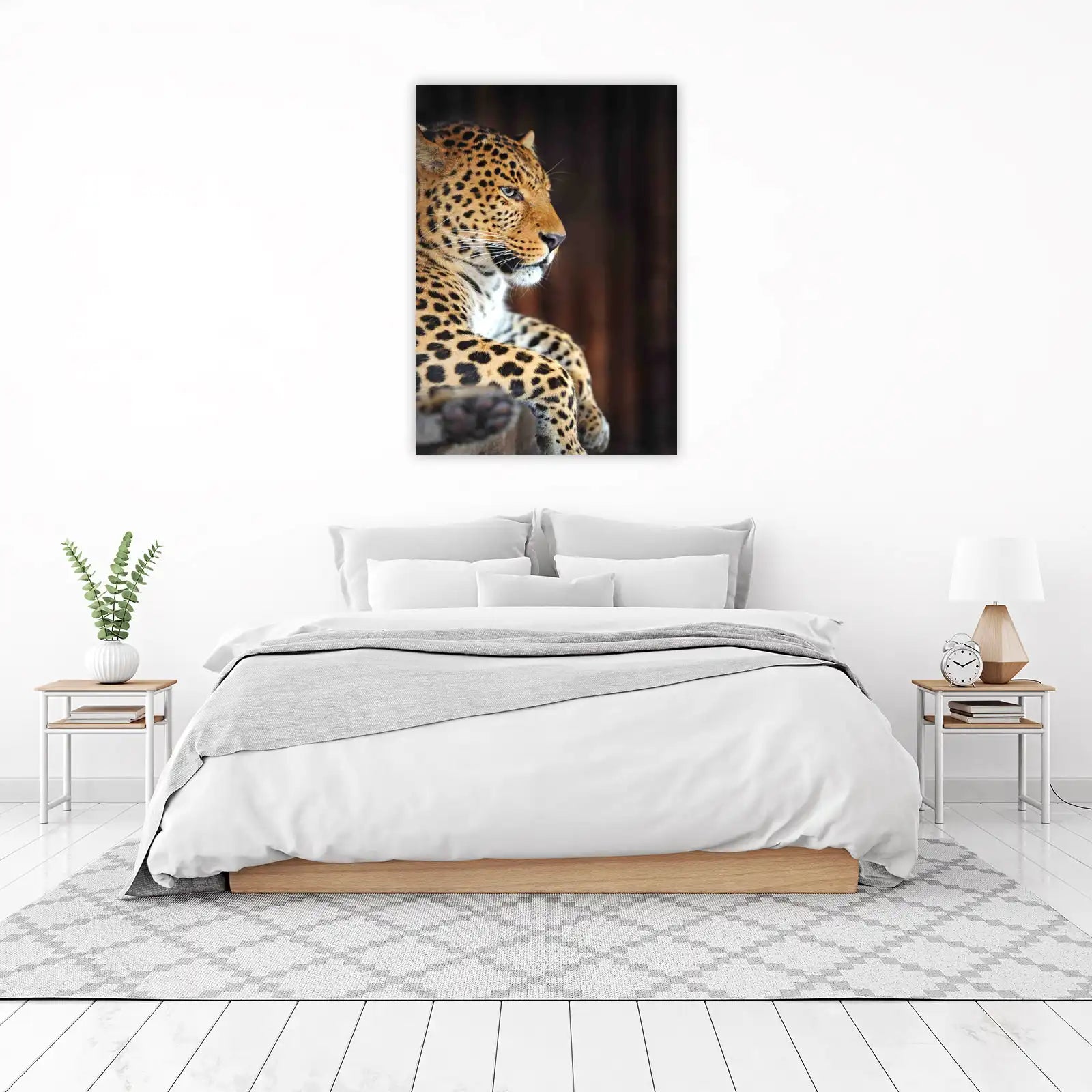 Majestic Leopard Portrait Wall Art