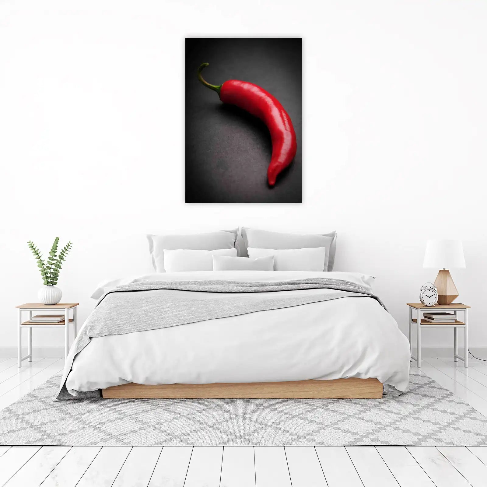 Vibrant Red Chili Pepper Art Wall Art