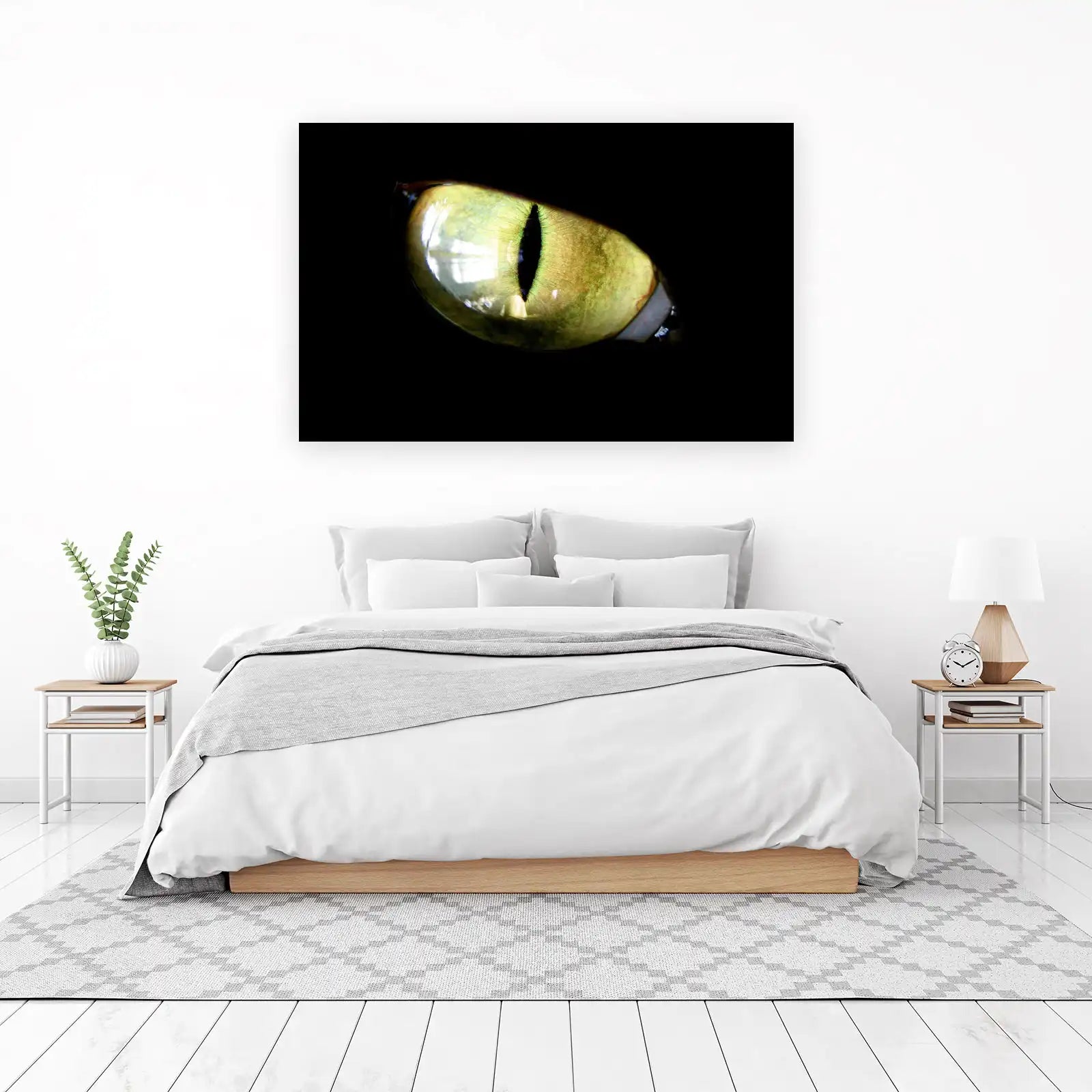 Mystic Green Cat Eye Wall Art