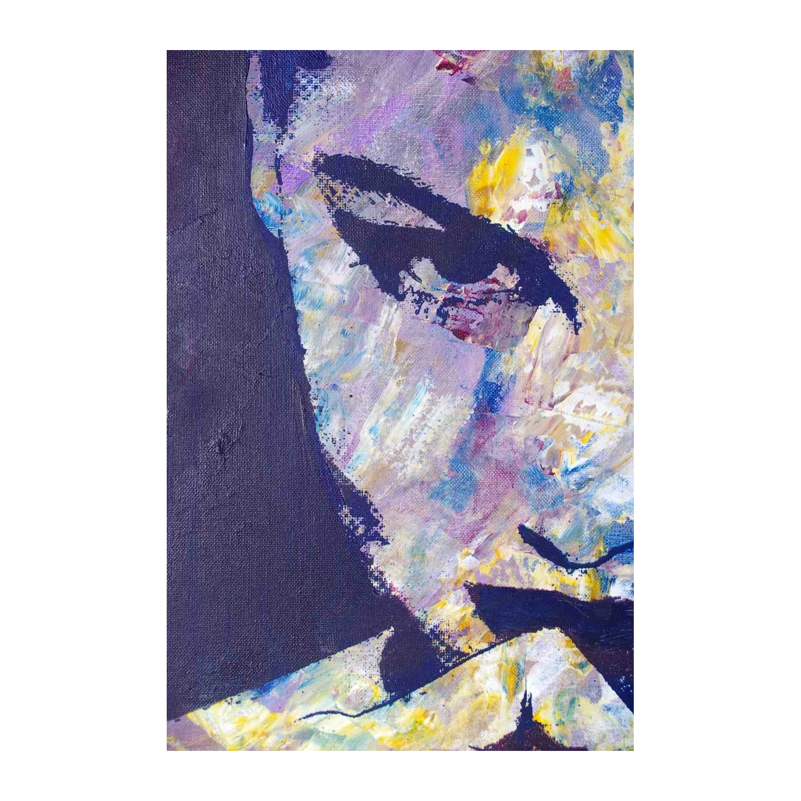 Abstract Portrait Bold Strokes Wall Art