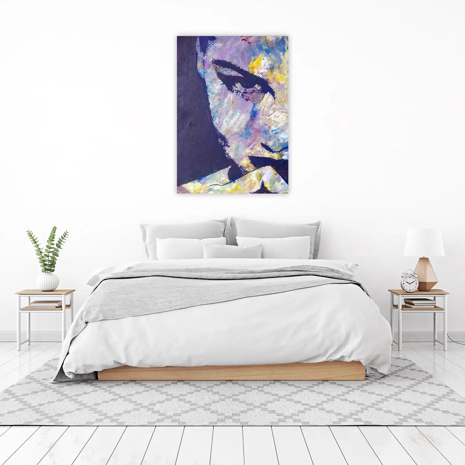 Abstract Portrait Bold Strokes Wall Art