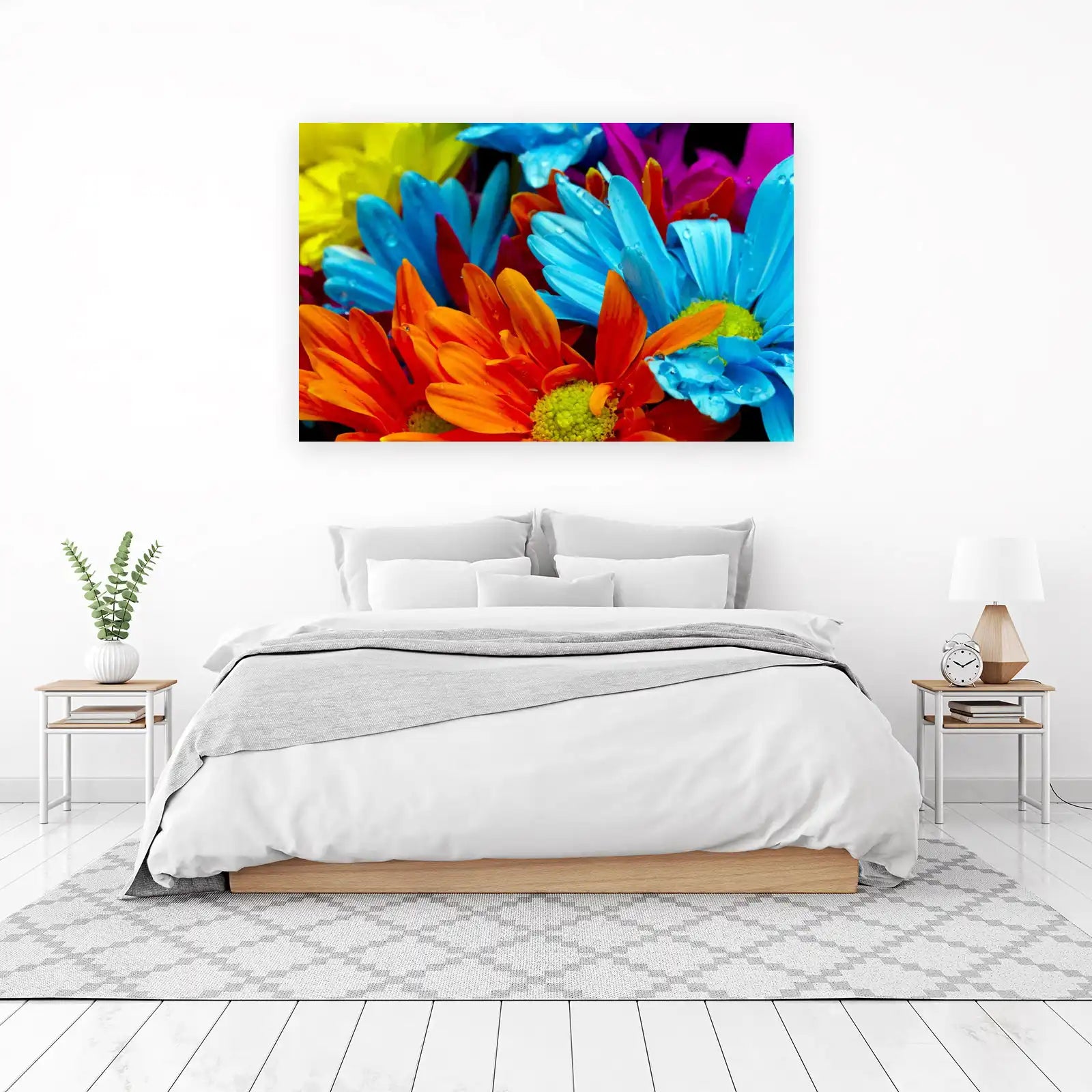 Vibrant Floral Burst Wall Art