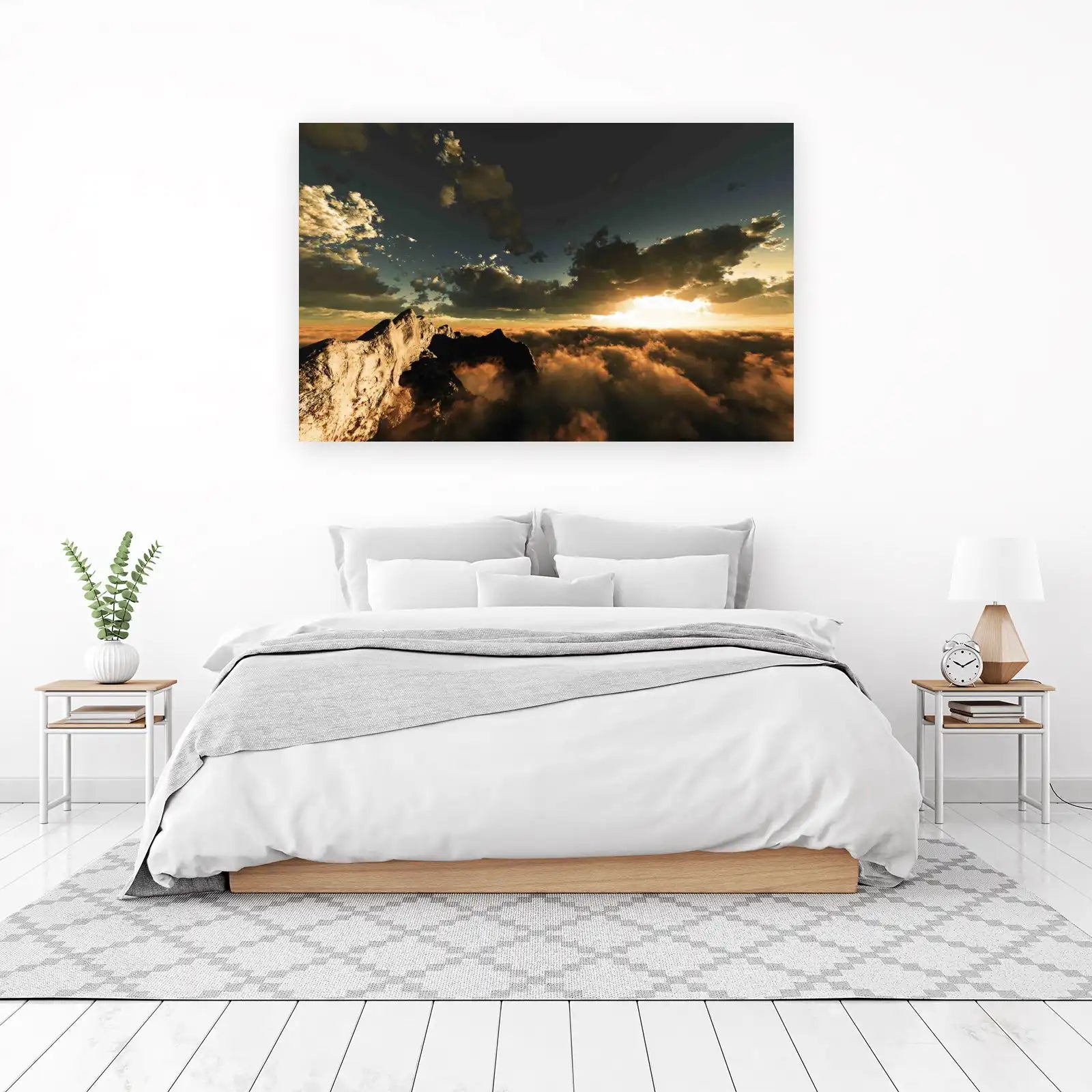 Majestic Mountain Sunrise Wall Art