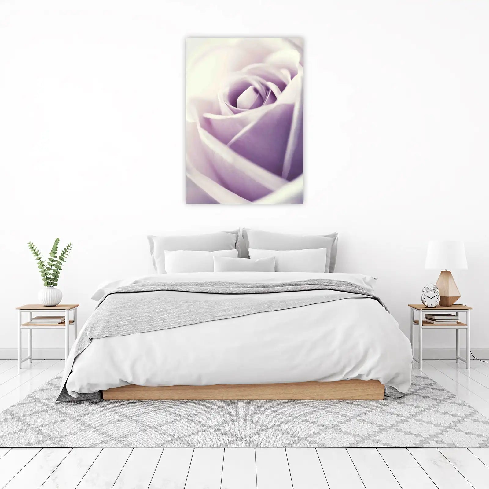 Soft Lavender Rose Close-Up Wall Art