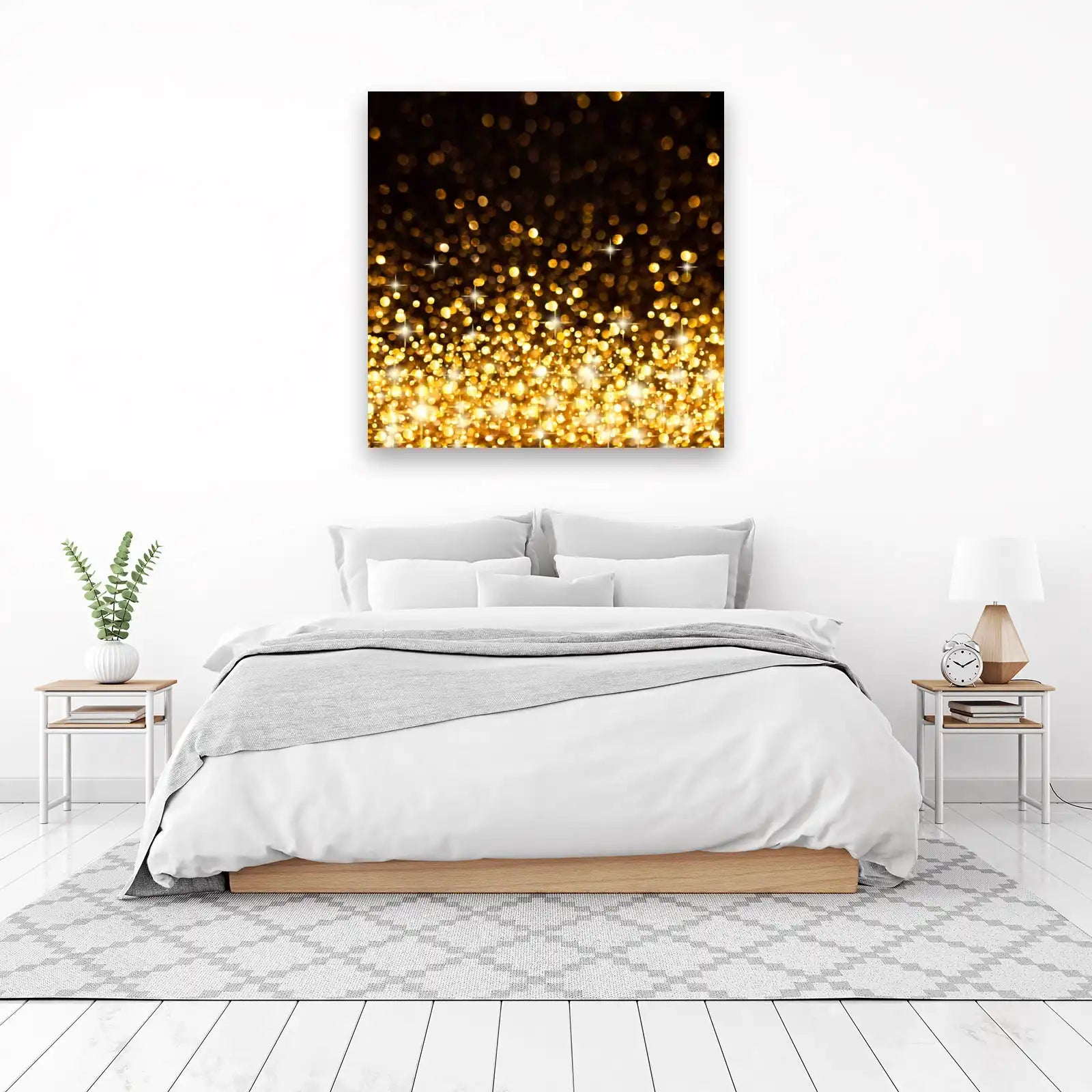 Luxury Gold Bokeh Wall Art Wall Art