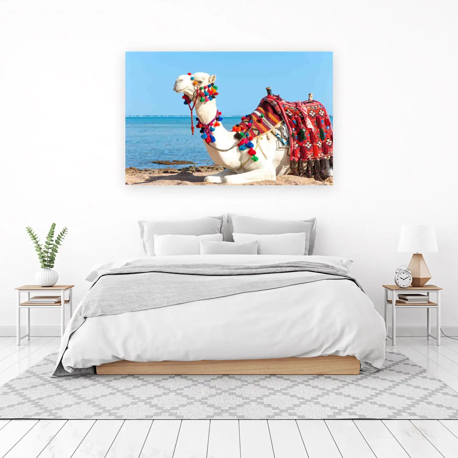 Majestic Camel Desert Scene Wall Art