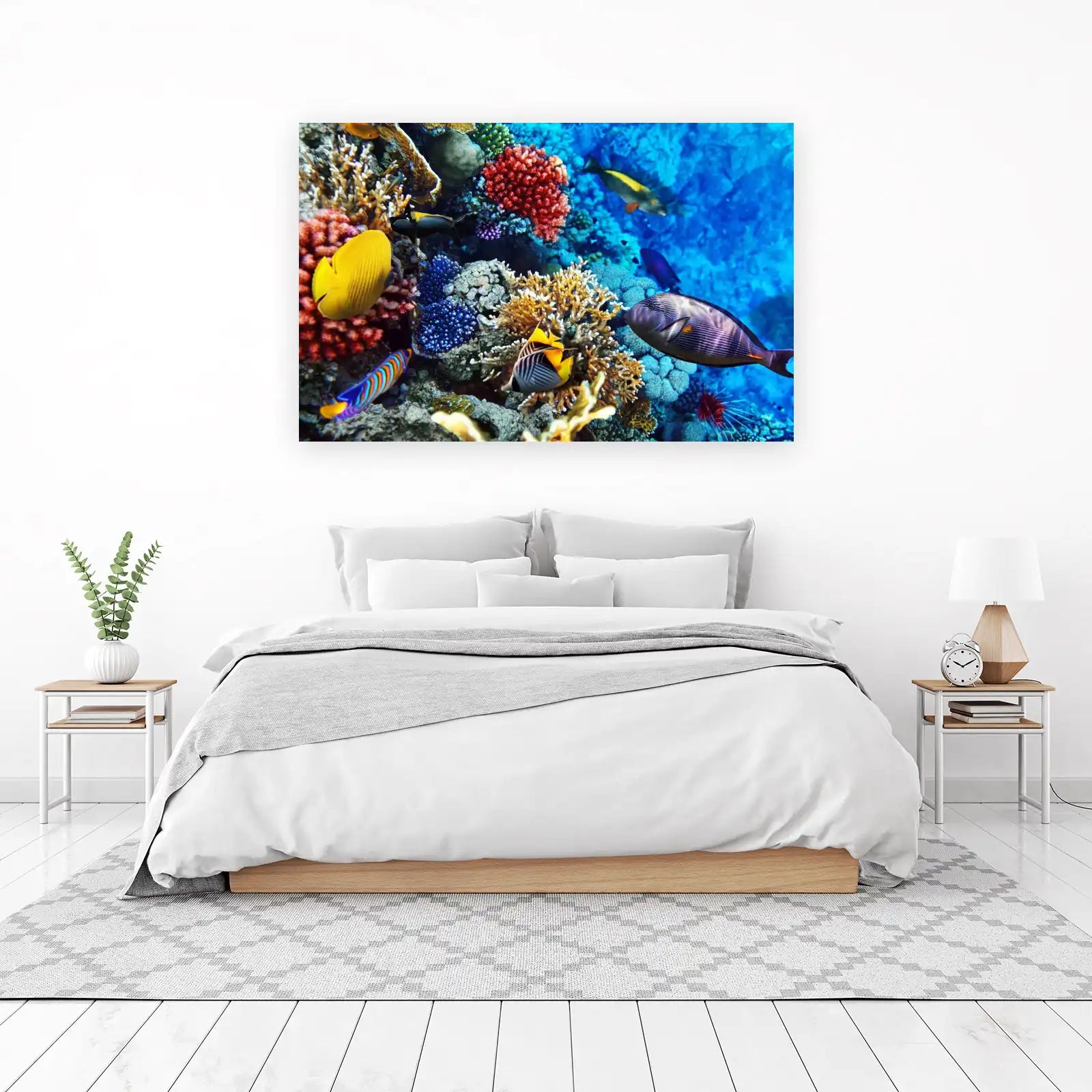 Vibrant Coral Reef & Tropical Fish Wall Art