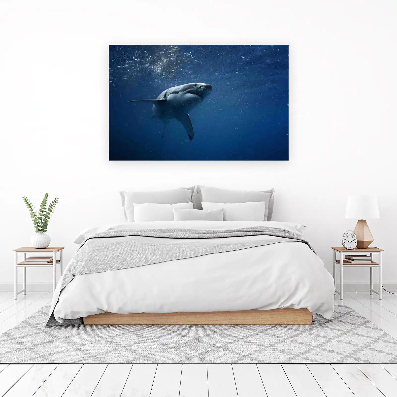 Majestic Great White Shark Wall Art