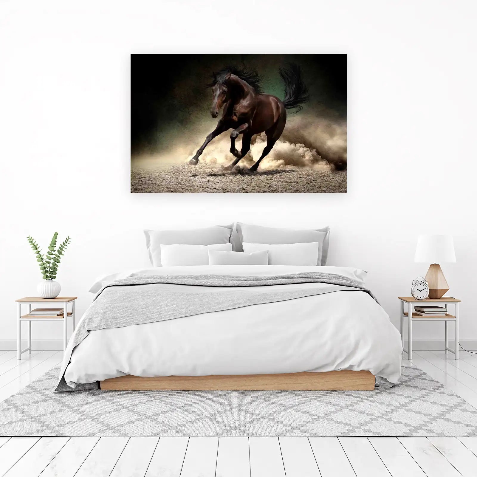 Majestic Horse Galloping Wall Art - Equestrian Art
