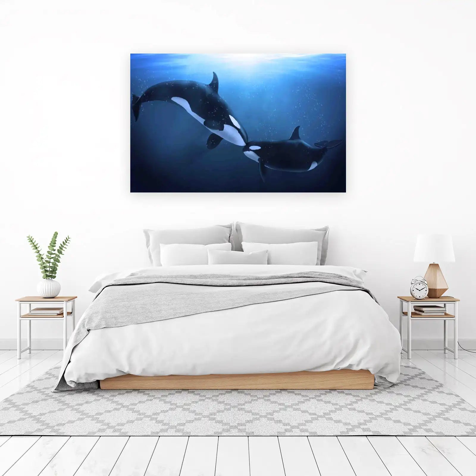 Orca Whale Ocean Serenity Wall Art