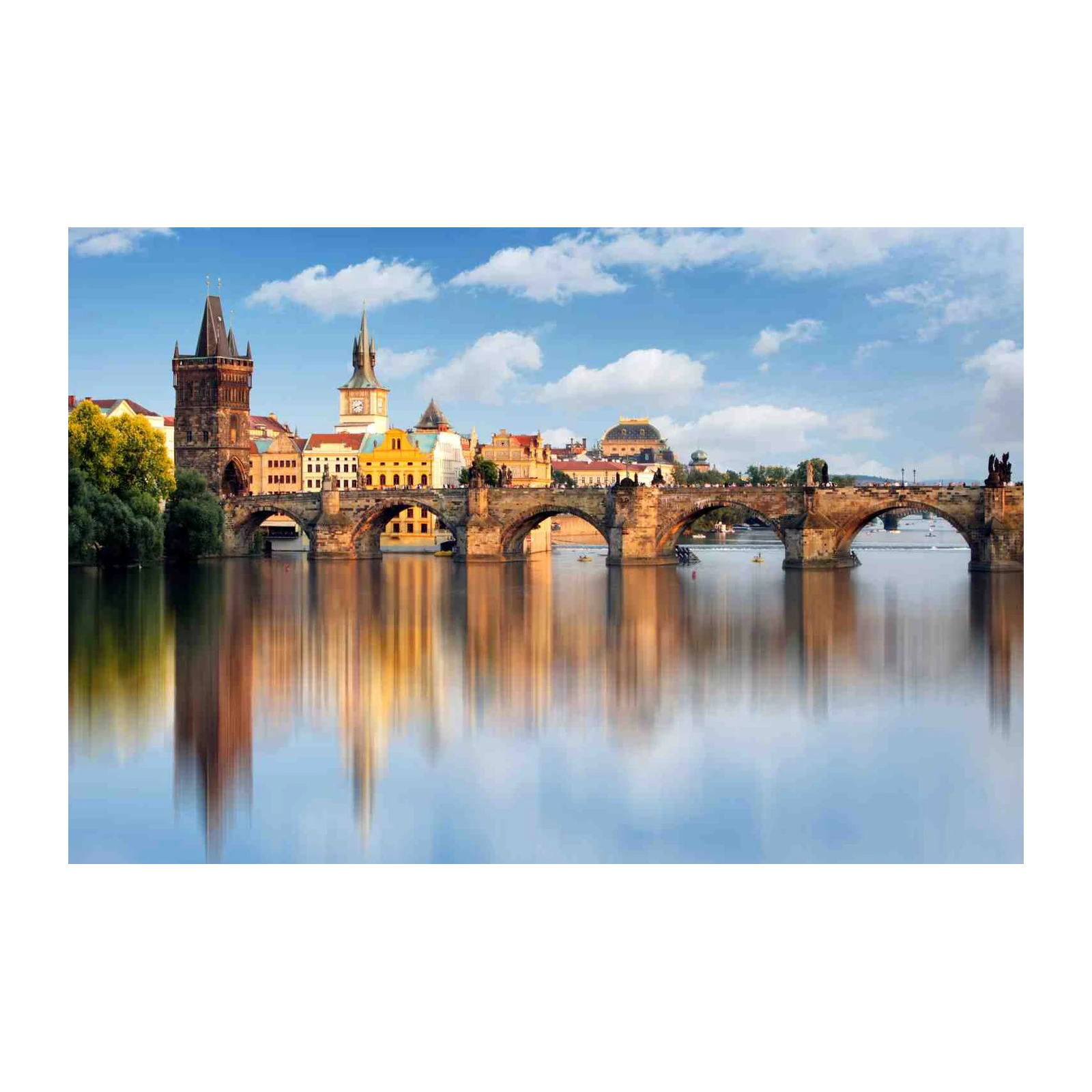 Prague Charles Bridge Sunset Wall Art