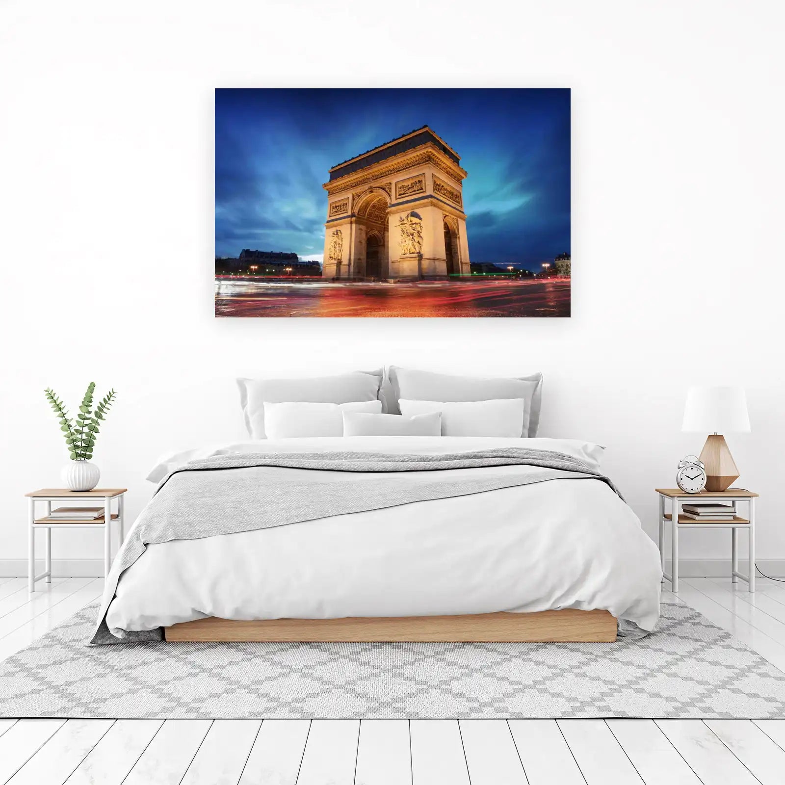 Arc de Triomphe Paris Night Wall Art