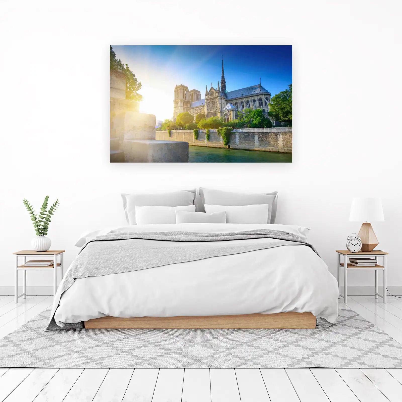 Parisian Sunlight Notre Dame Wall Art