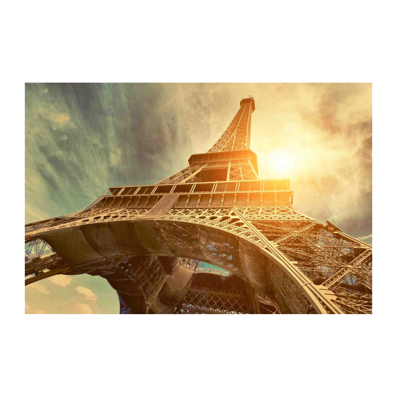 Parisian Eiffel Tower Sunset Wall Art