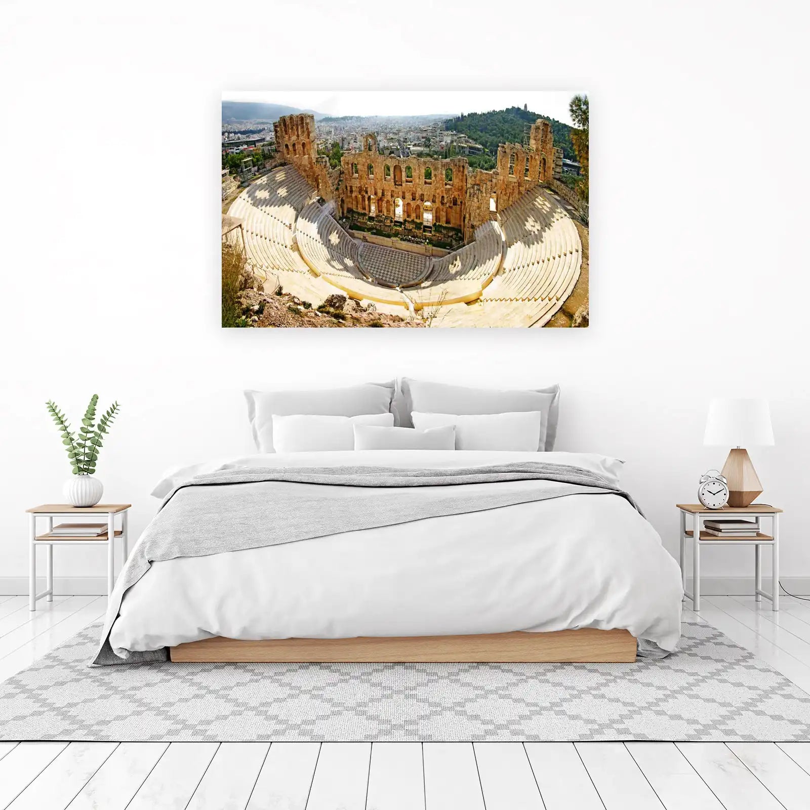 Ancient Athens Theatre Greek Ruins Wall Art