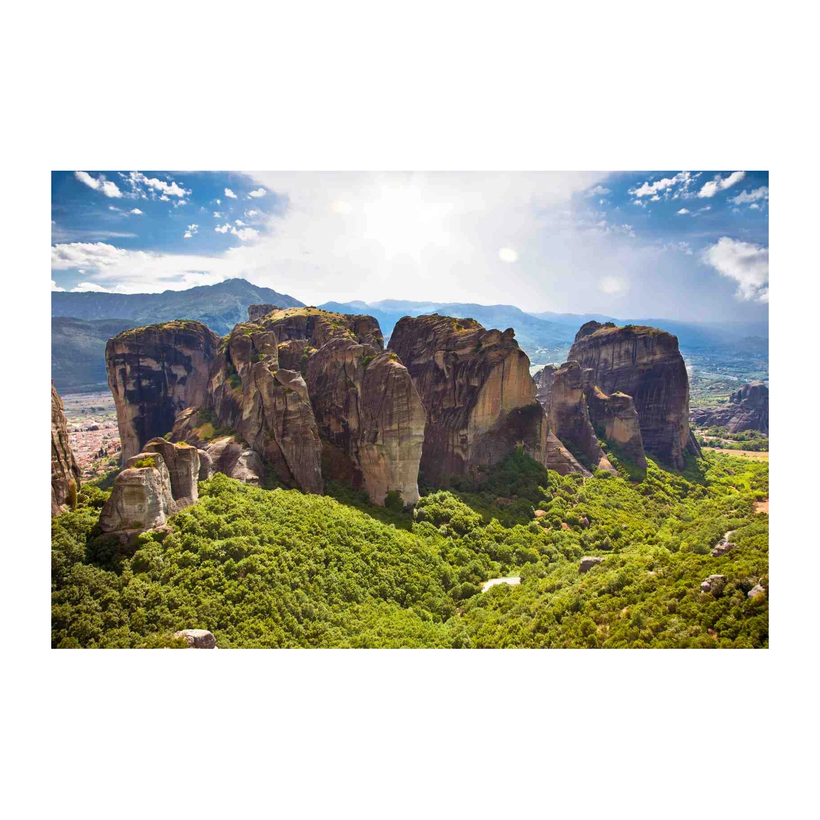 Majestic Meteora Rock Formations Wall Art