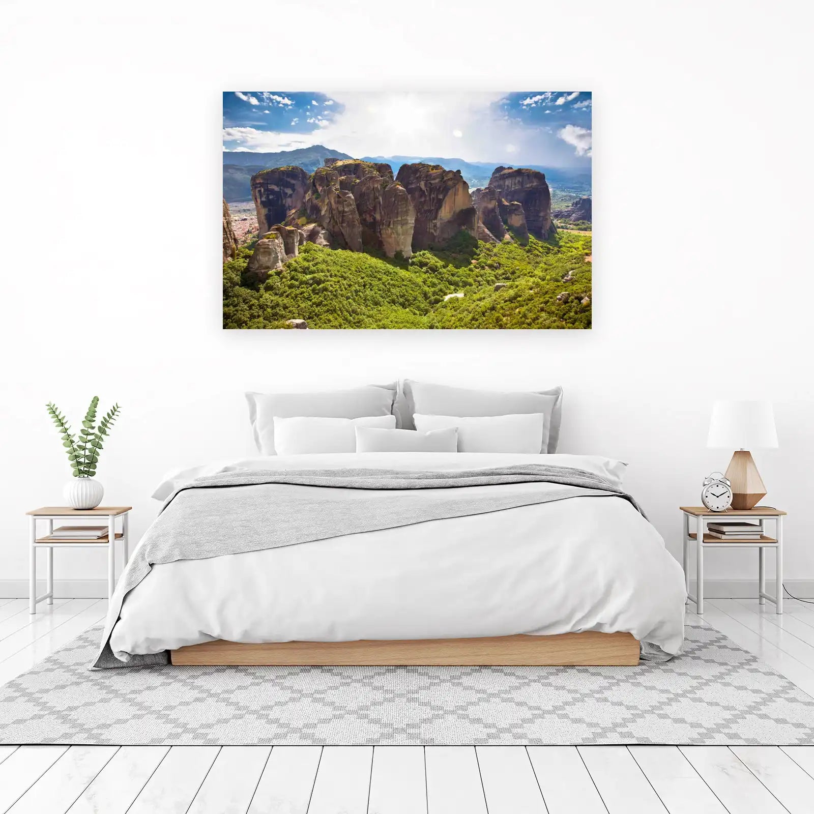 Majestic Meteora Rock Formations Wall Art
