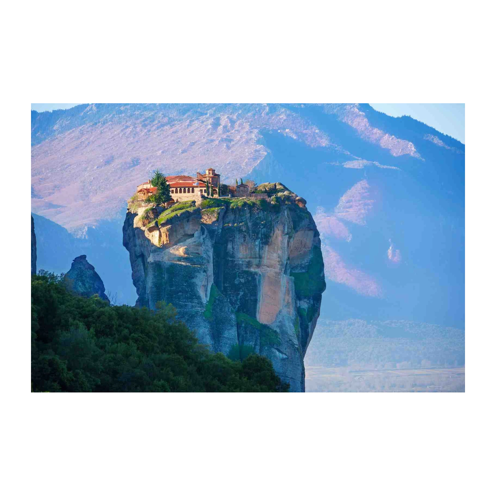 Meteora Monastery Cliff Wall Art