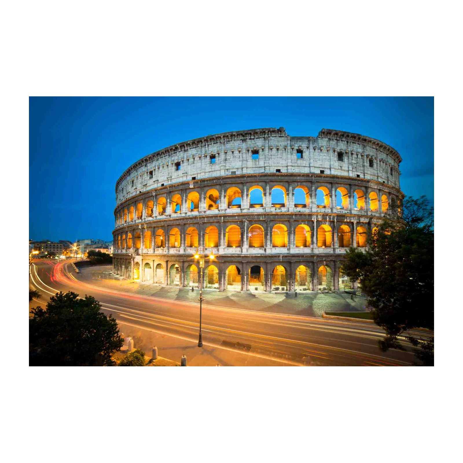 Colosseum at Dusk Wall Art - Rome Travel Art