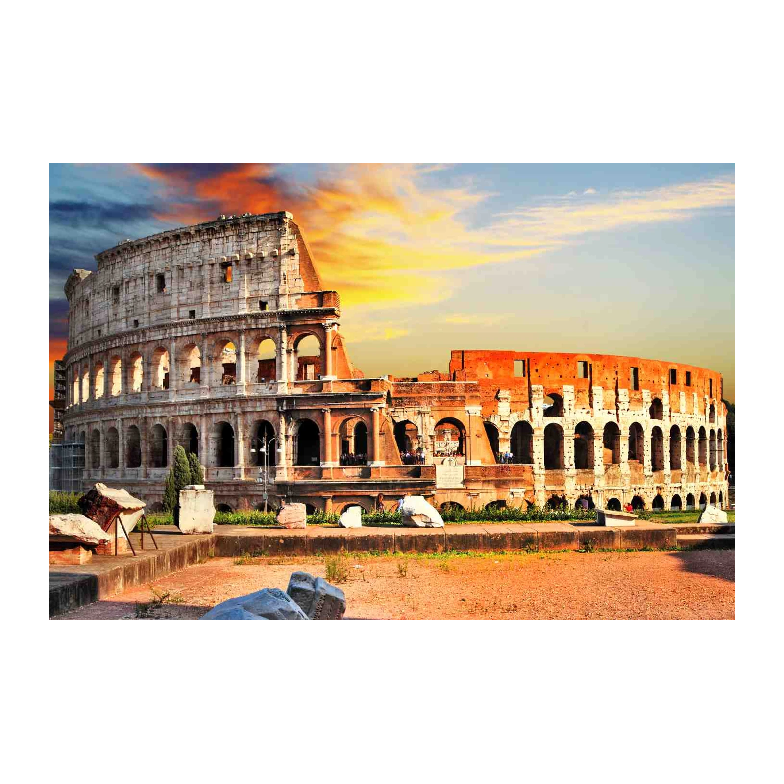 Majestic Colosseum Sunset Wall Art