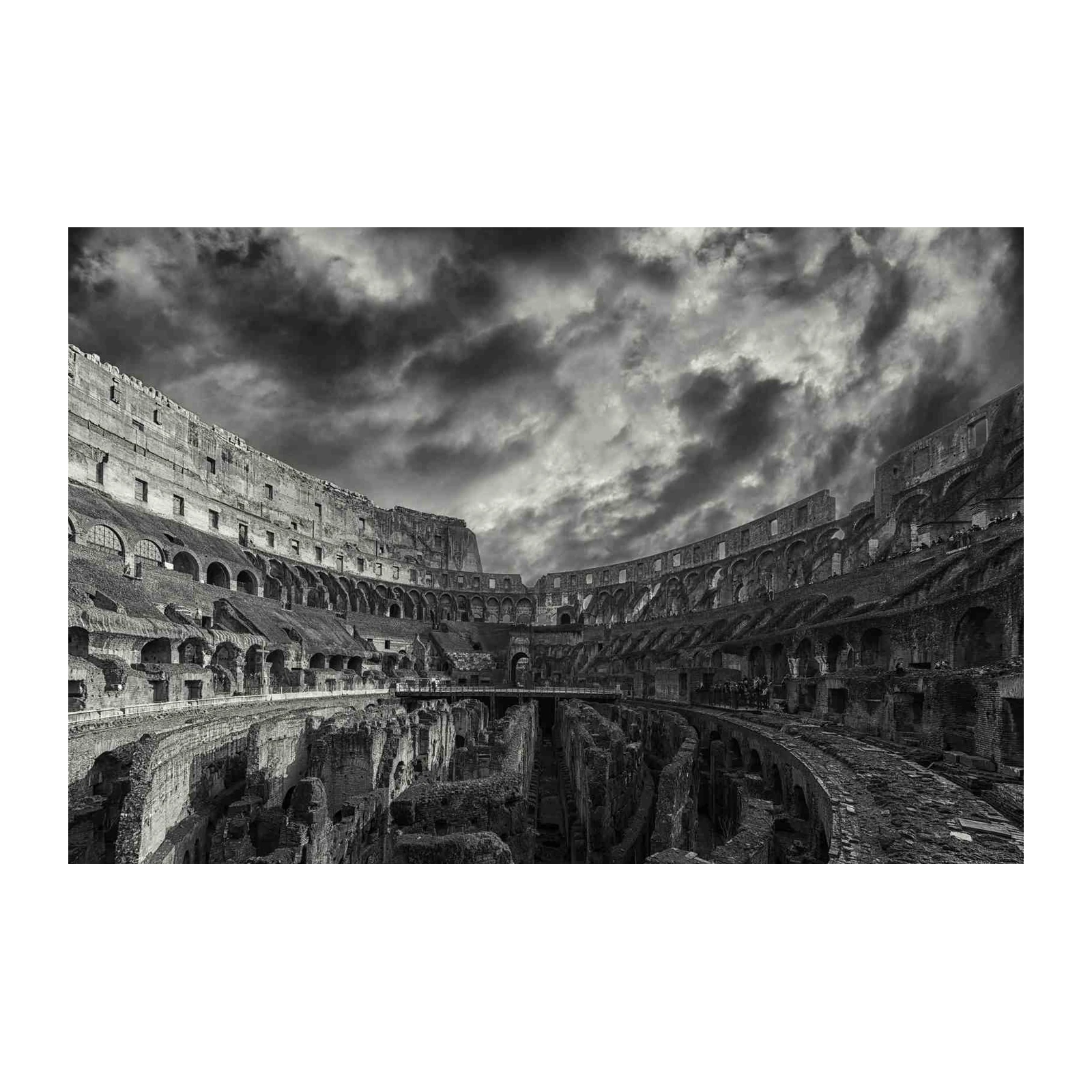 Dramatic Colosseum Architecture Wall Art