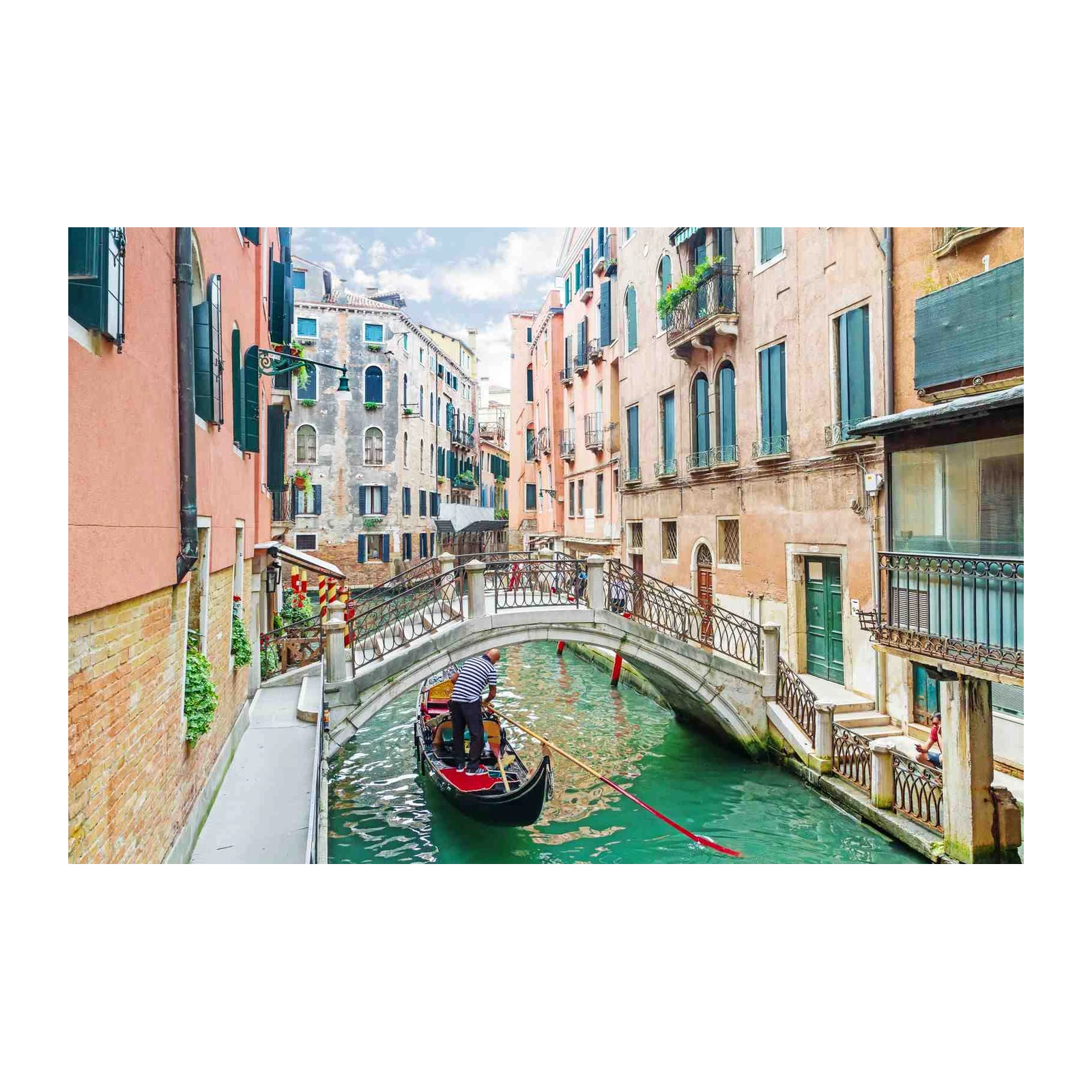 Venice Gondola Canal Bridge Wall Art