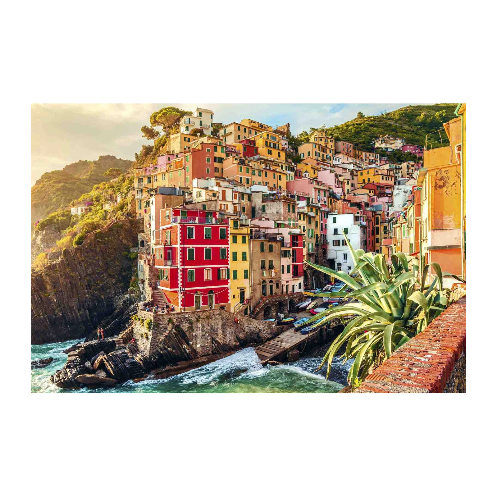 Vibrant Riomaggiore Italian Village Wall Art
