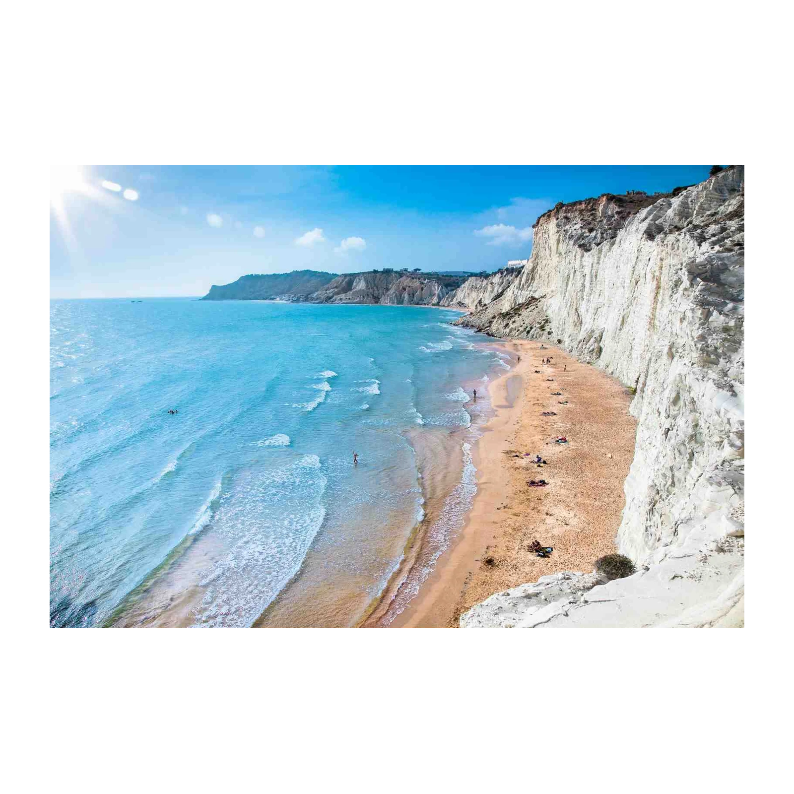 Stunning Mediterranean Beach Cliffs Wall Art