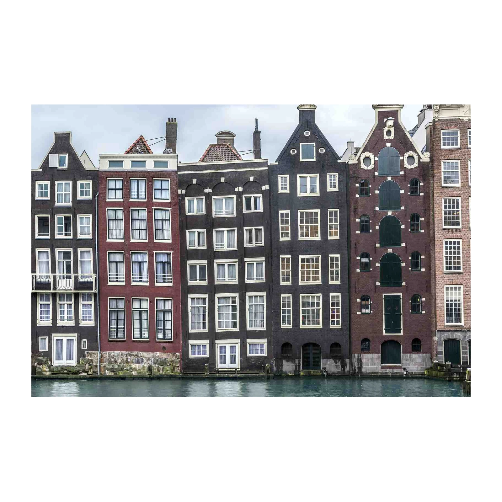 Charming Amsterdam Canal Houses Wall Art