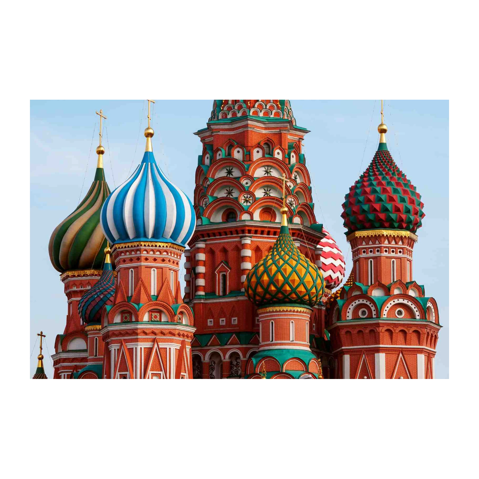 Moscow Cathedral Domes Wall Art - Stunning Architecture
