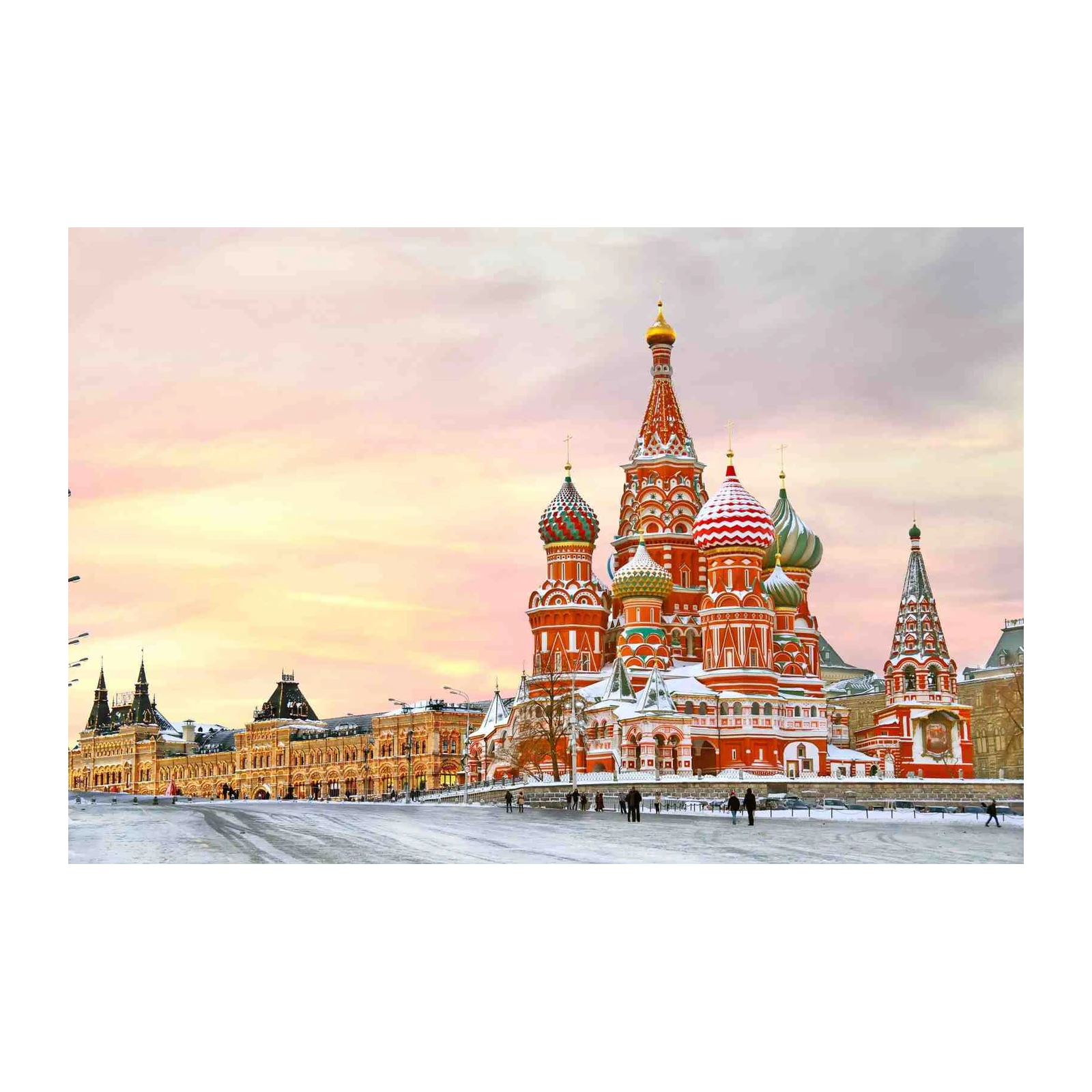 St. Basil's Cathedral Moscow Winter Wall Art