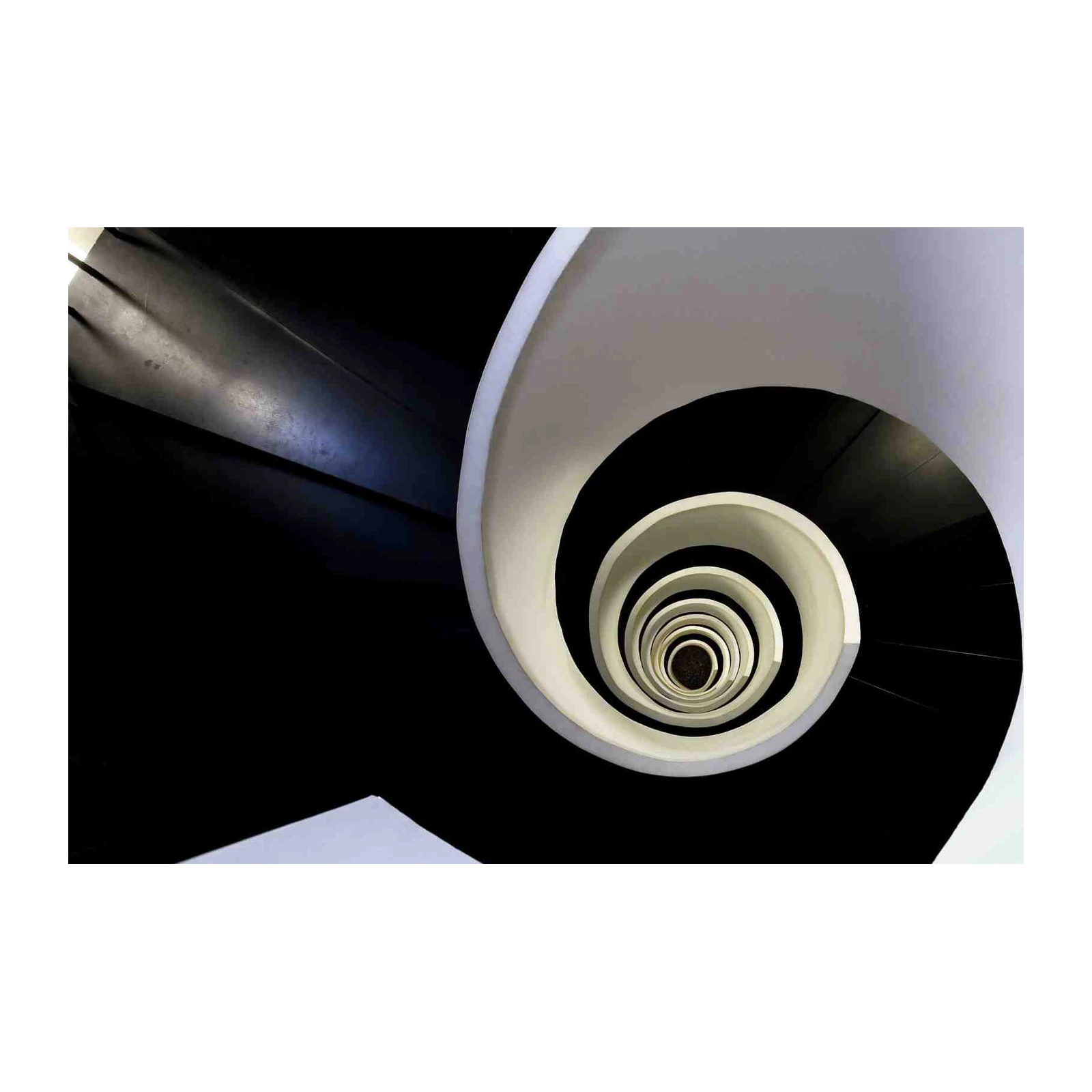 Modern Spiral Staircase Abstract Wall Art