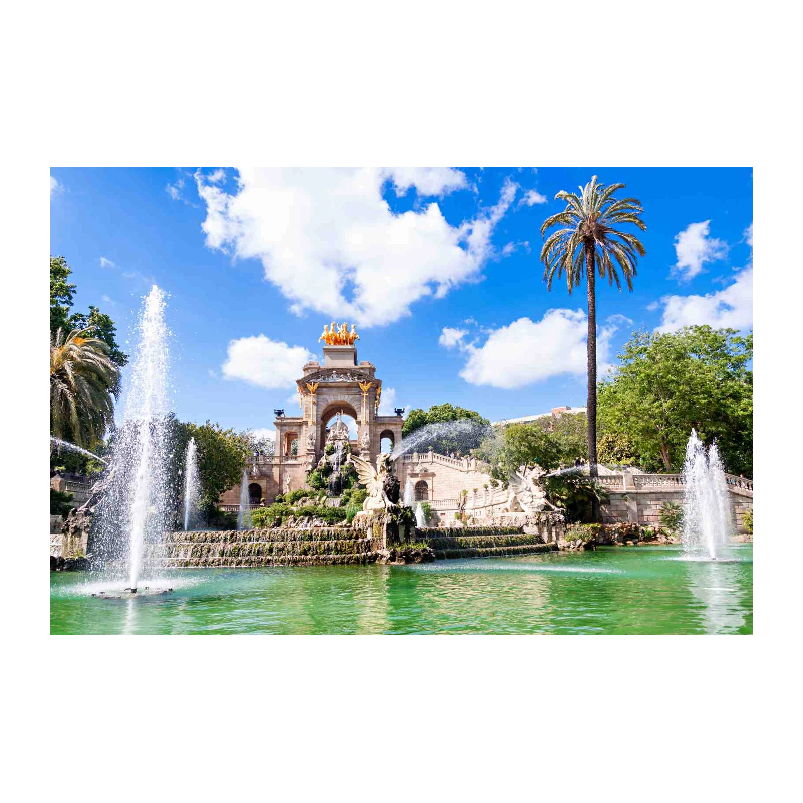 Barcelona Fountain Park Wall Art