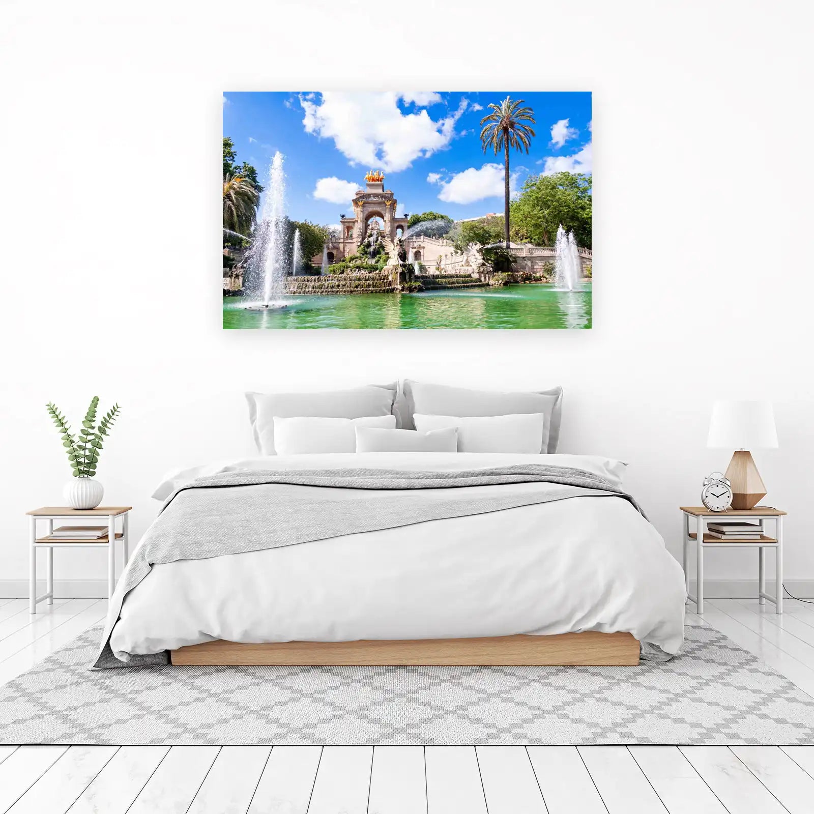 Barcelona Fountain Park Wall Art