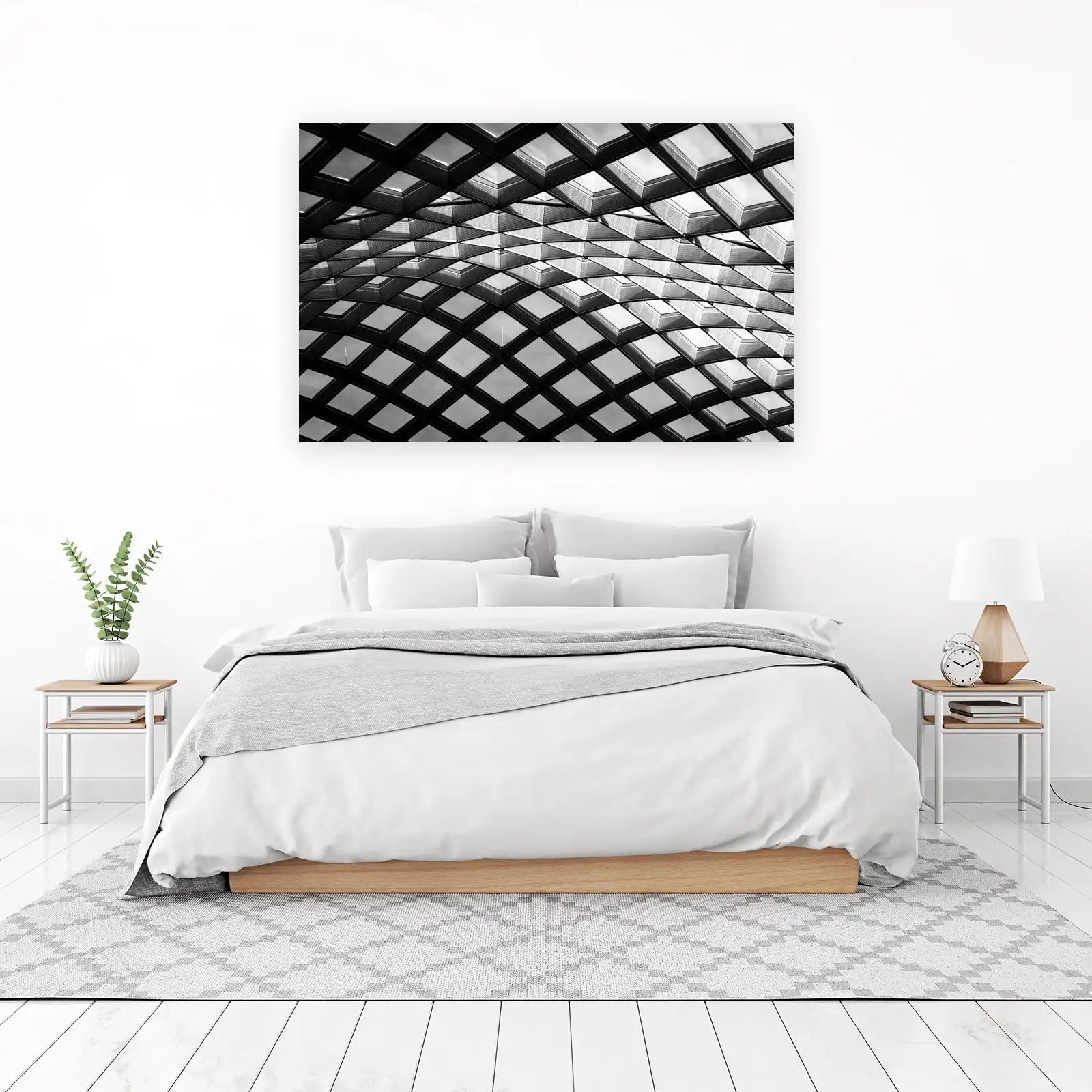 Geometric Skylight Architecture Wall Art