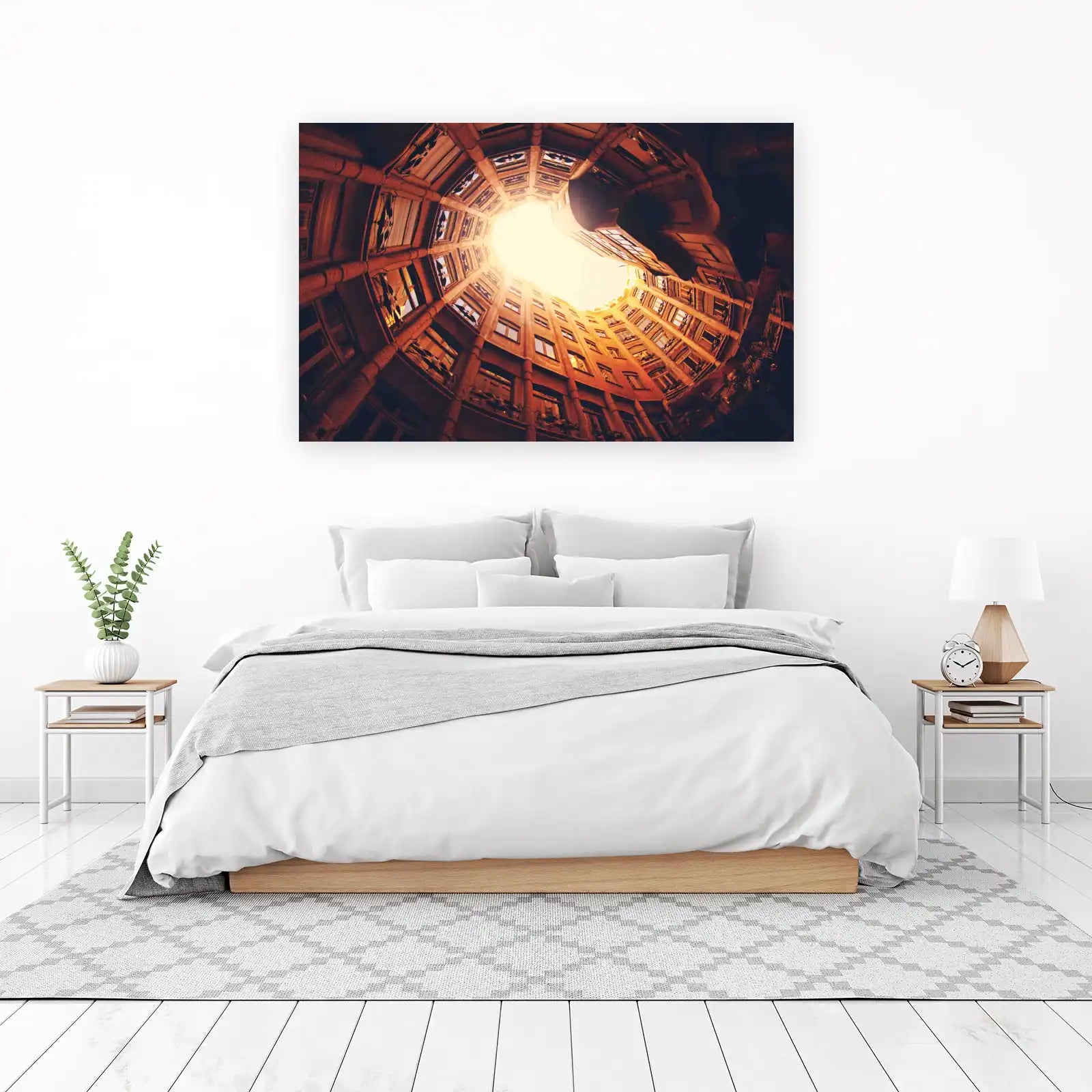 Modern Architectural Courtyard Wall Art