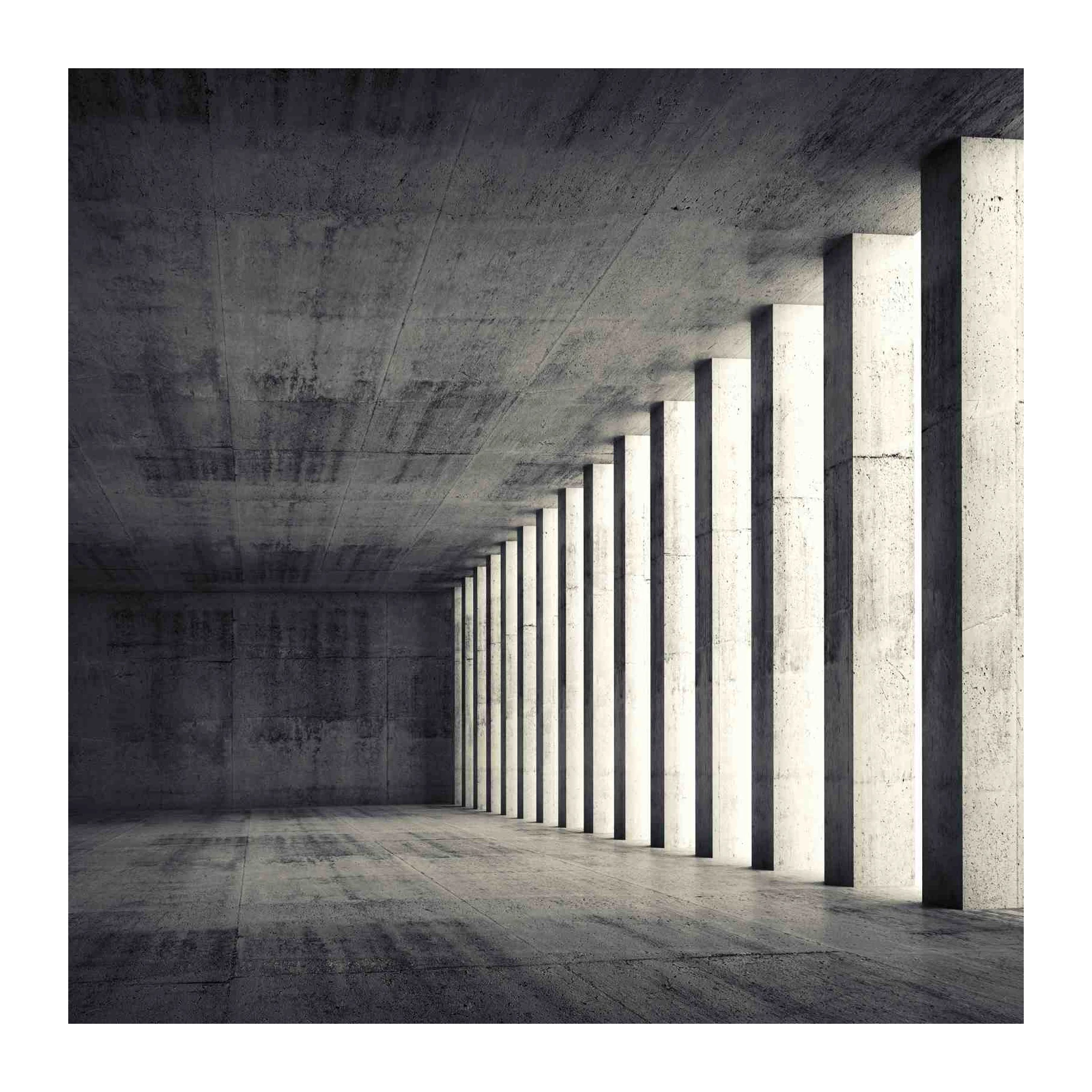 Modern Concrete Columns Wall Art