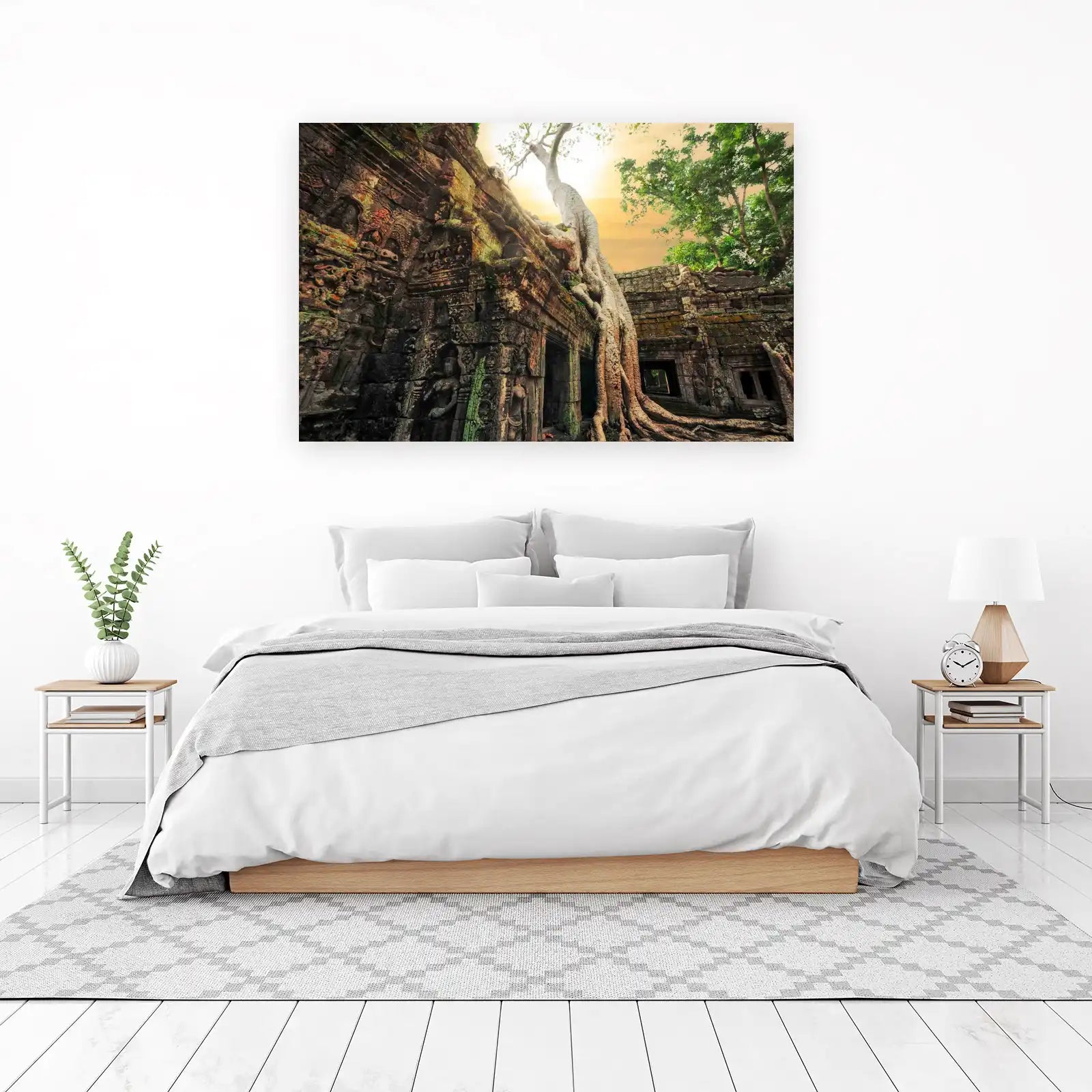 Ancient Temple Tree Roots Wall Art