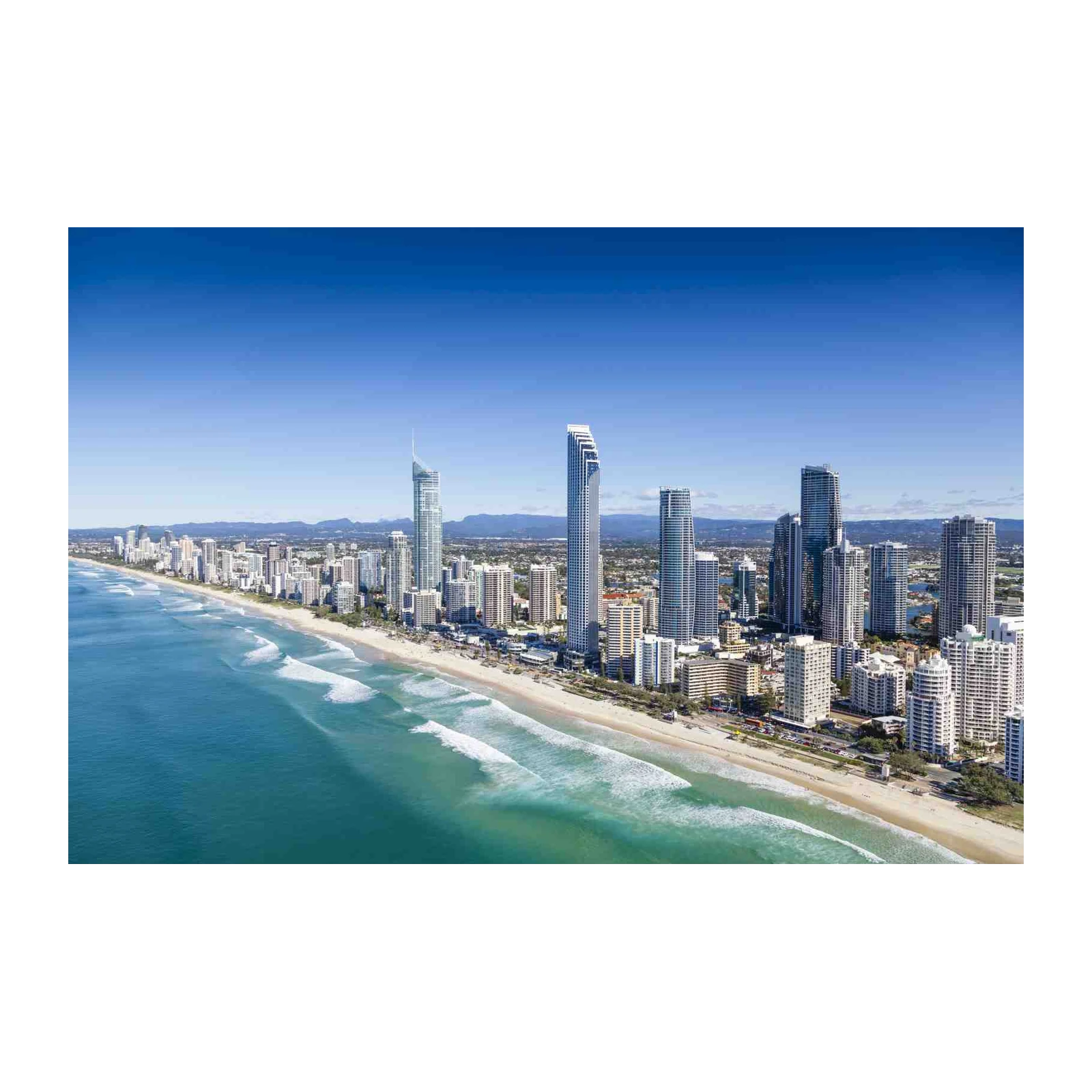 Gold Coast Skyline Beach Wall Art