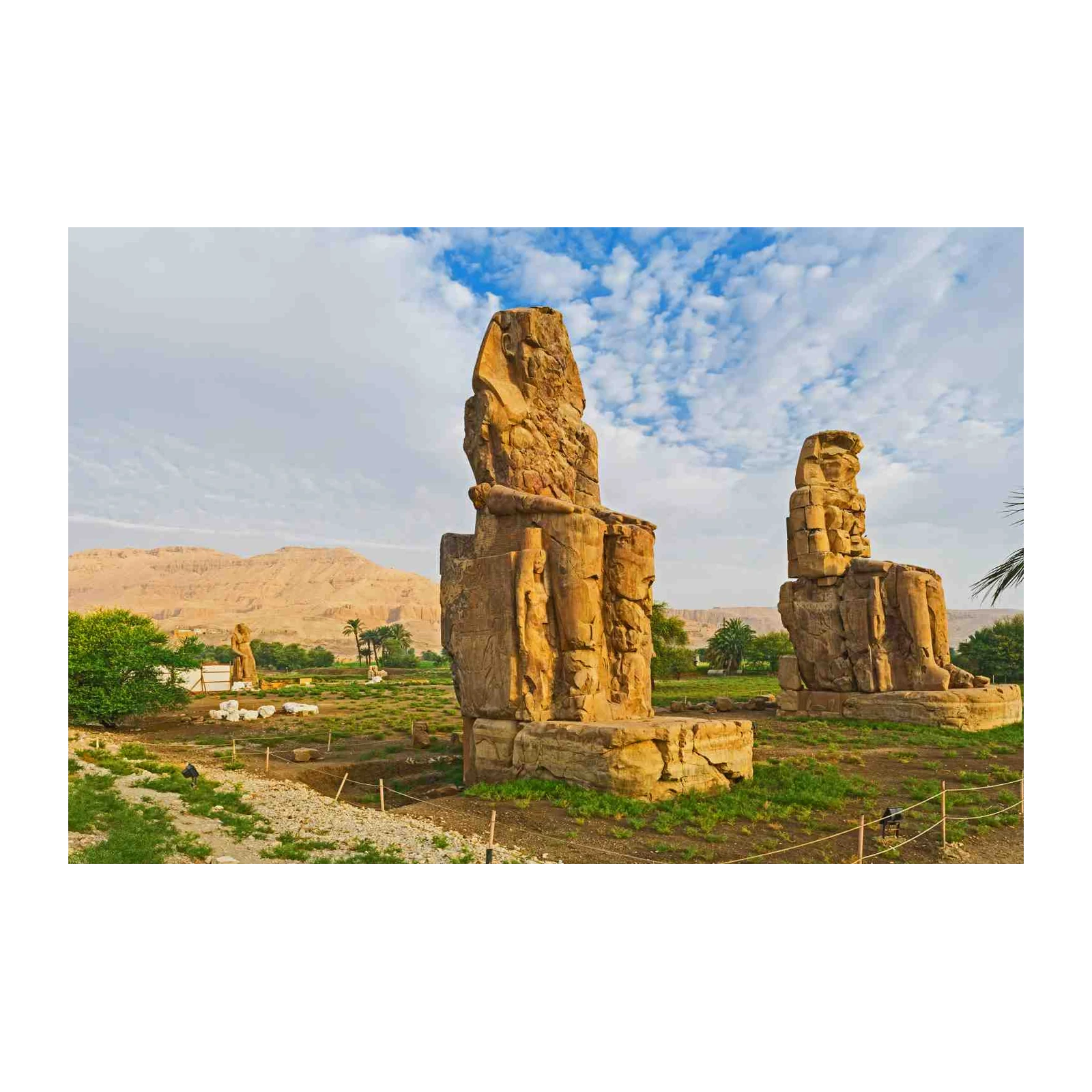 Ancient Colossi of Memnon Egyptian Wall Art