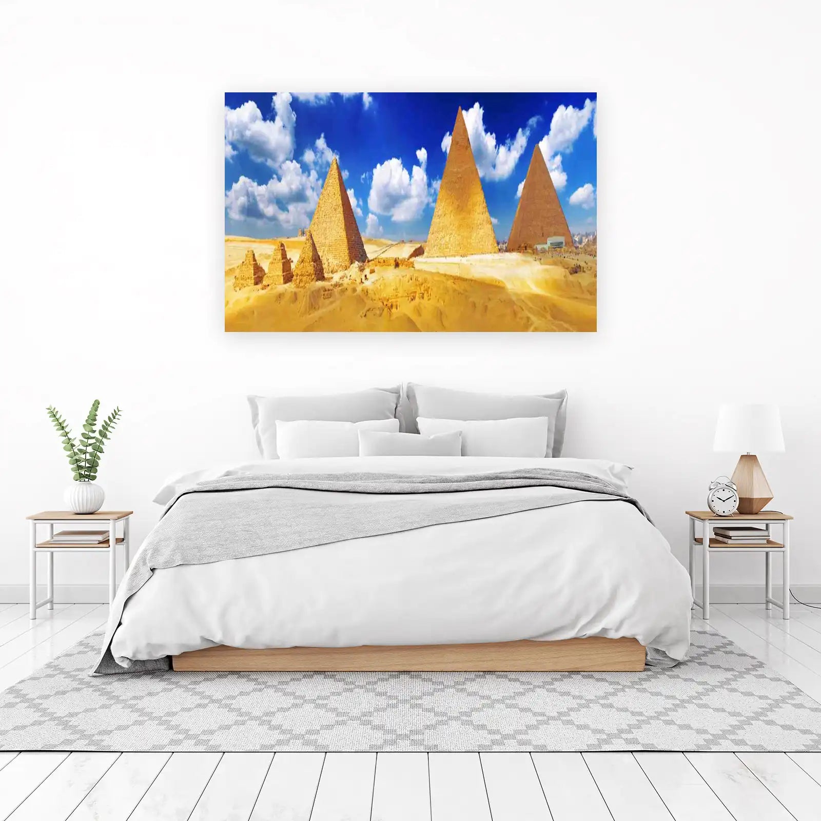 Majestic Pyramids of Giza Wall Art