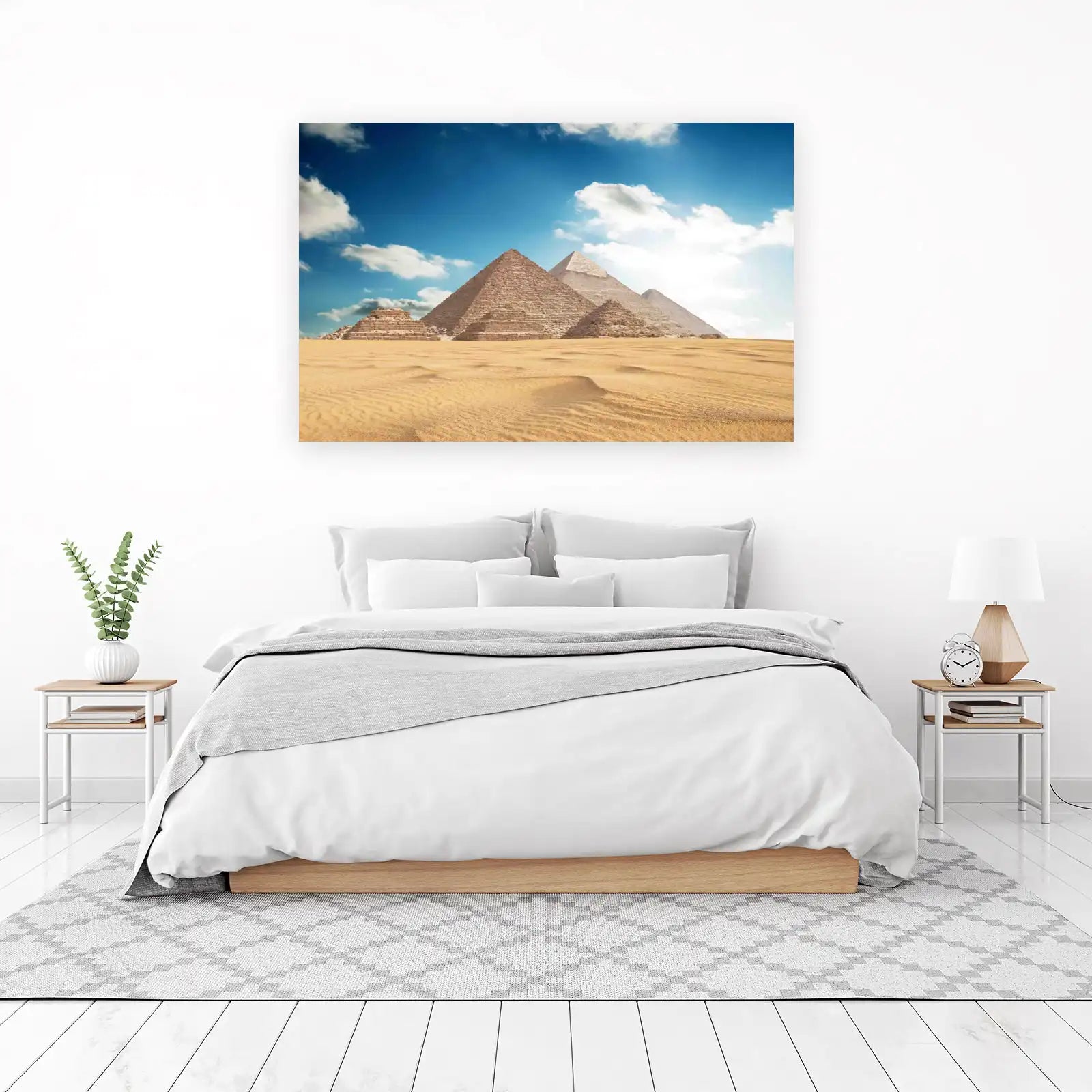 Majestic Pyramids of Giza Wall Art
