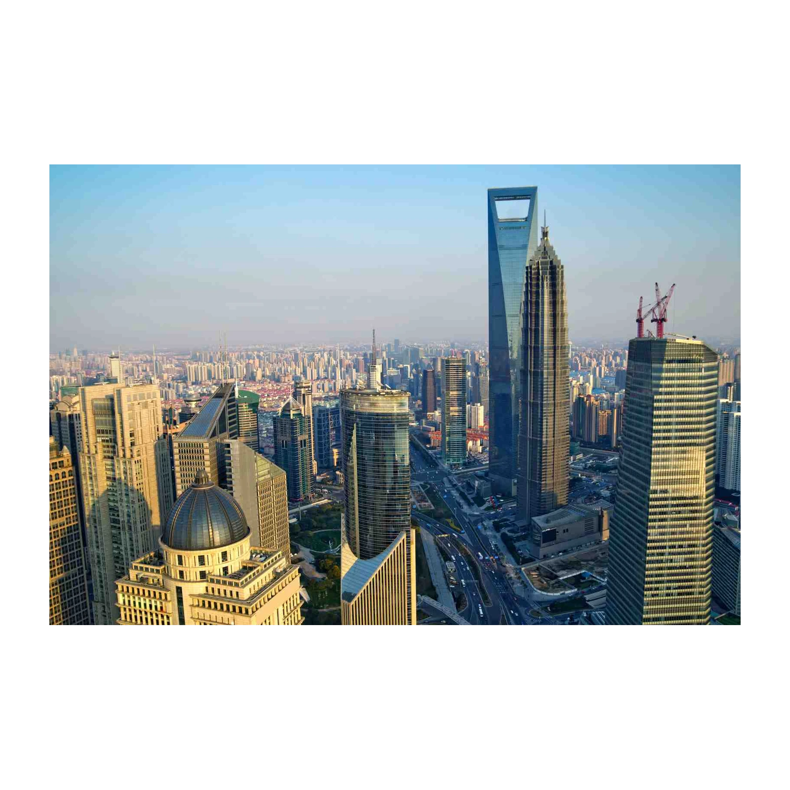 Modern City Skyline Wall Art