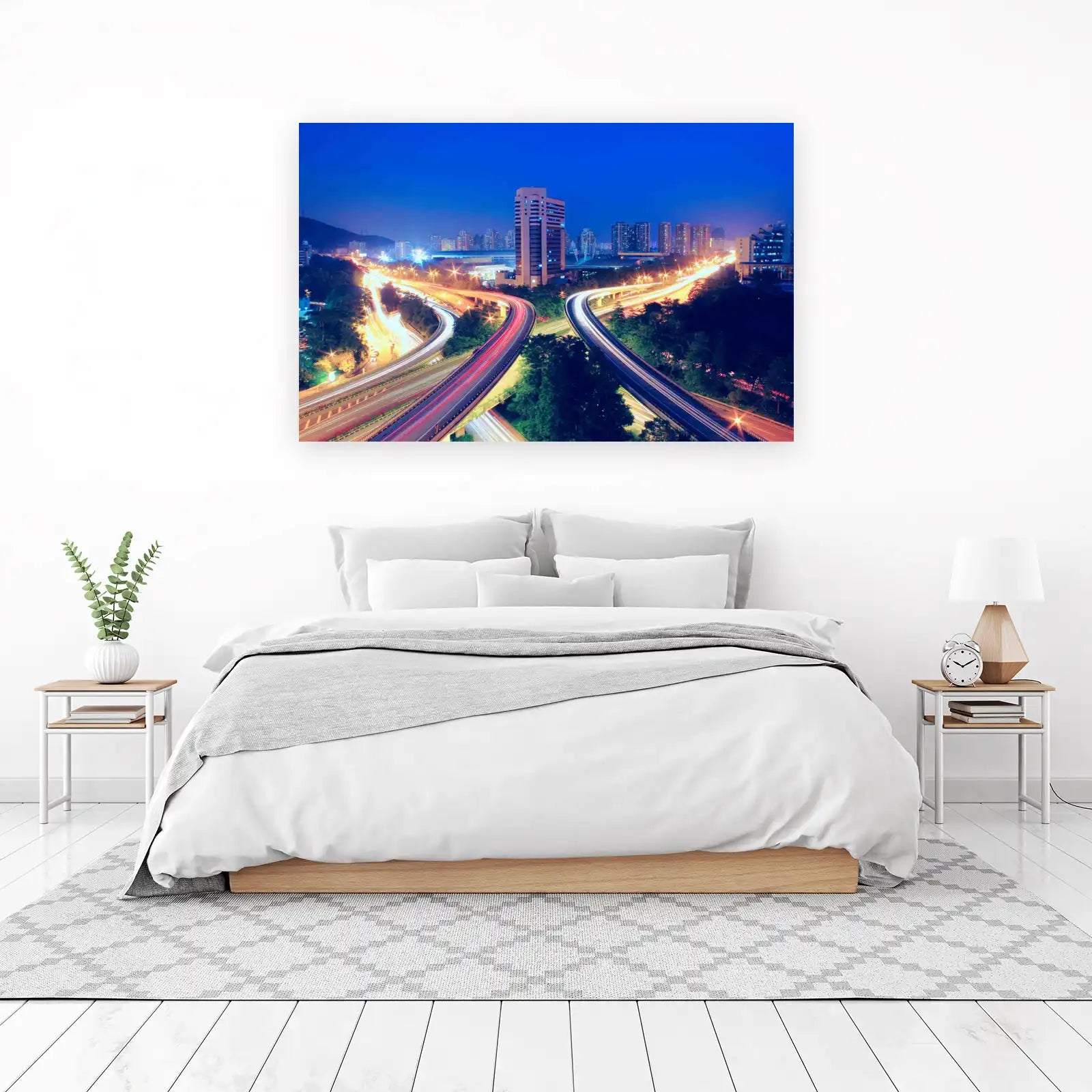 Modern Cityscape Highway Wall Art