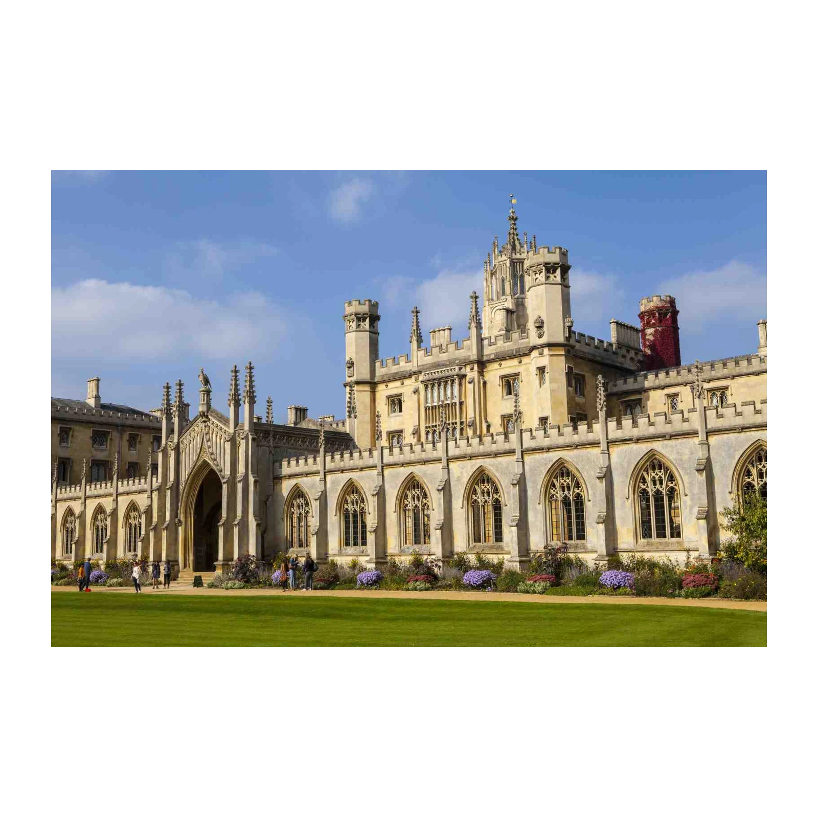 Historic Cambridge College Gothic Archway Wall Art