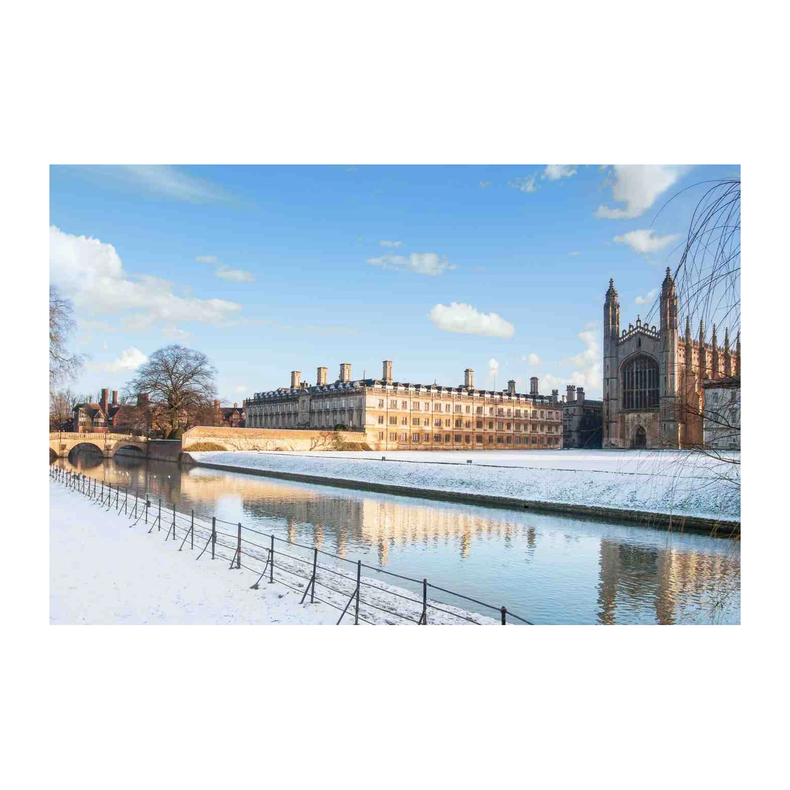 King's College Winter Serenity Wall Art