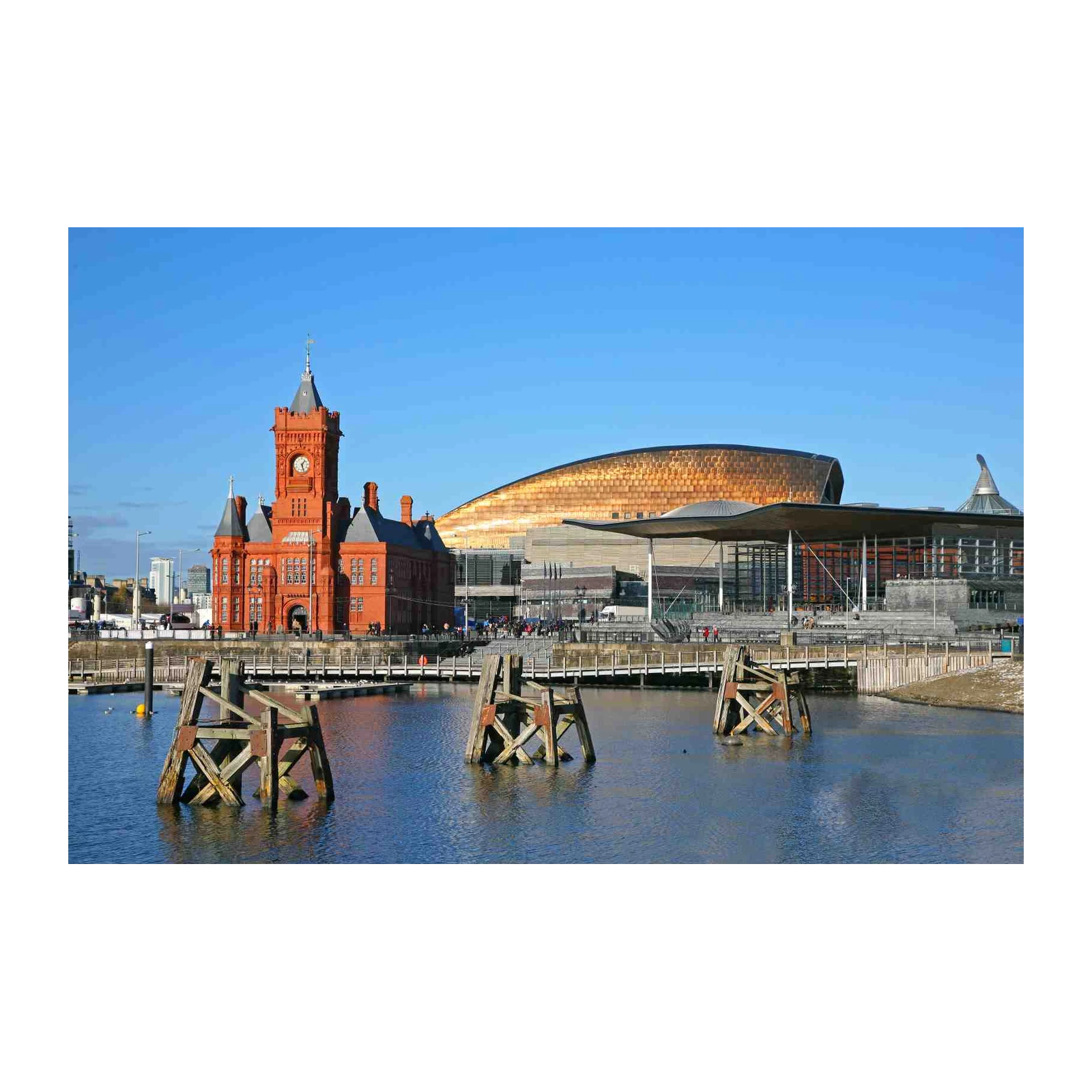 Majestic Cardiff Bay Architecture Wall Art